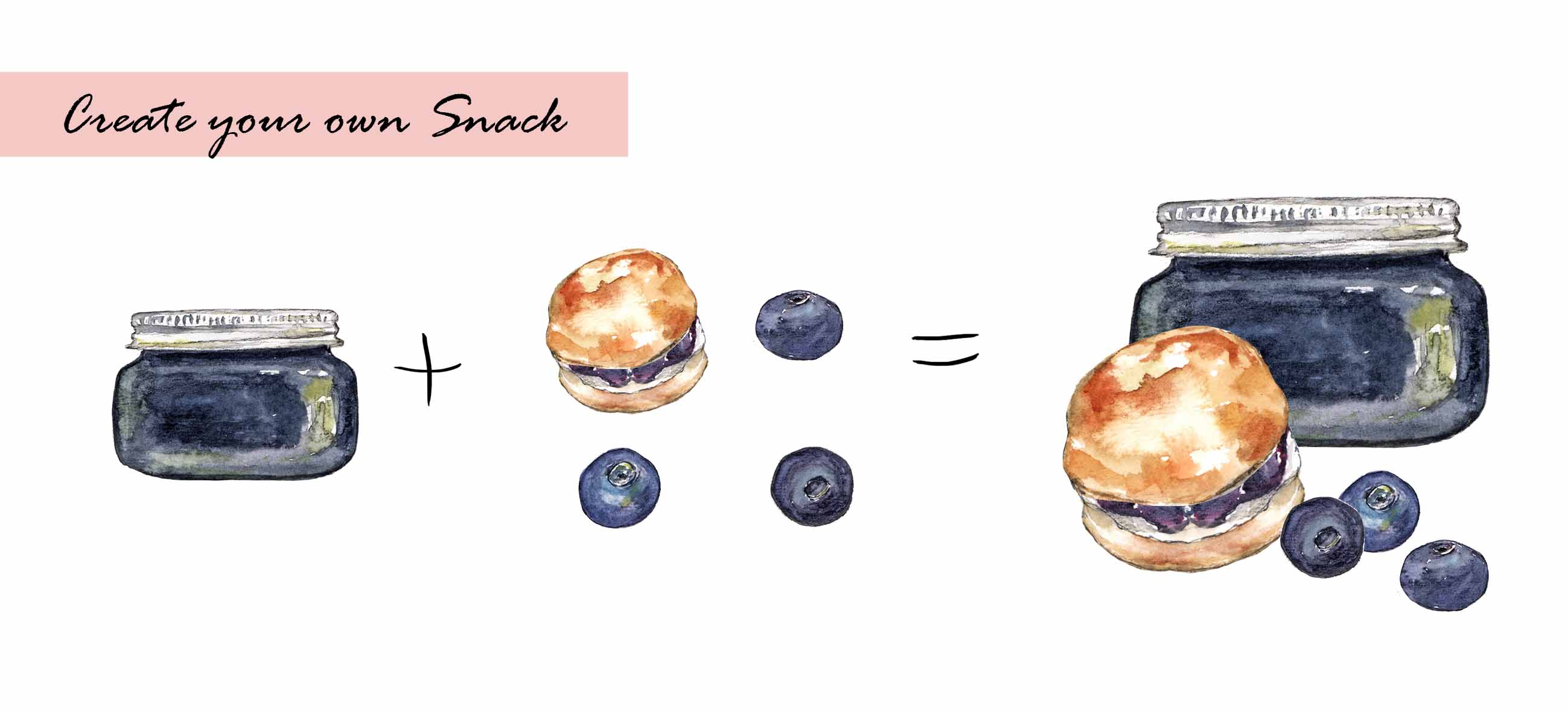 Blueberry & Raspberry Clipart