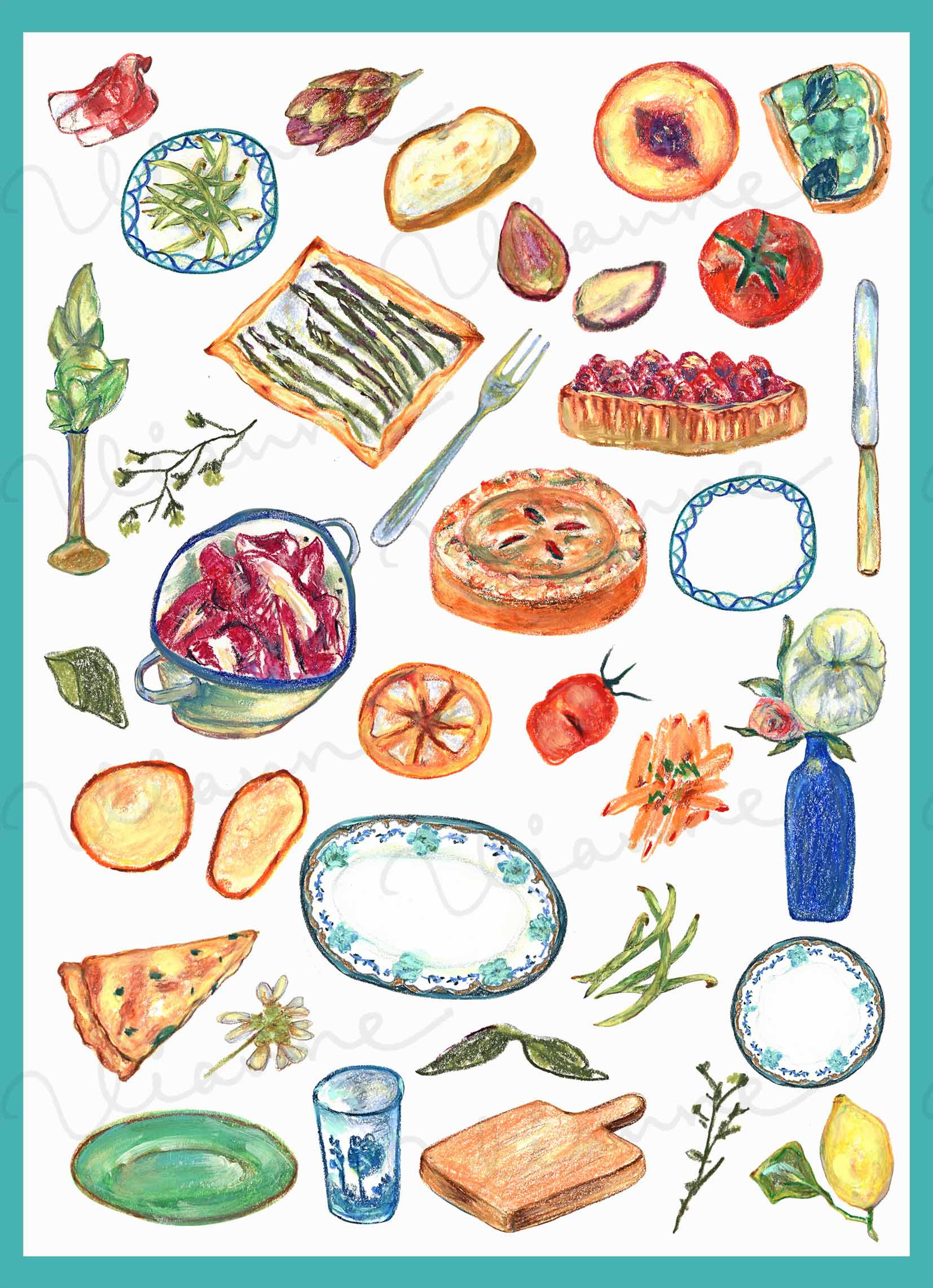 Homemade Meals Clipart Set