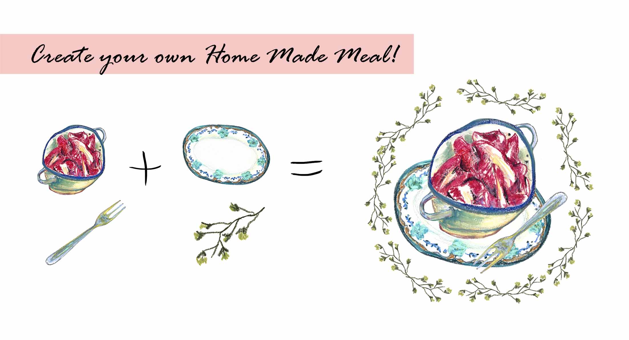 Homemade Meals Clipart Set