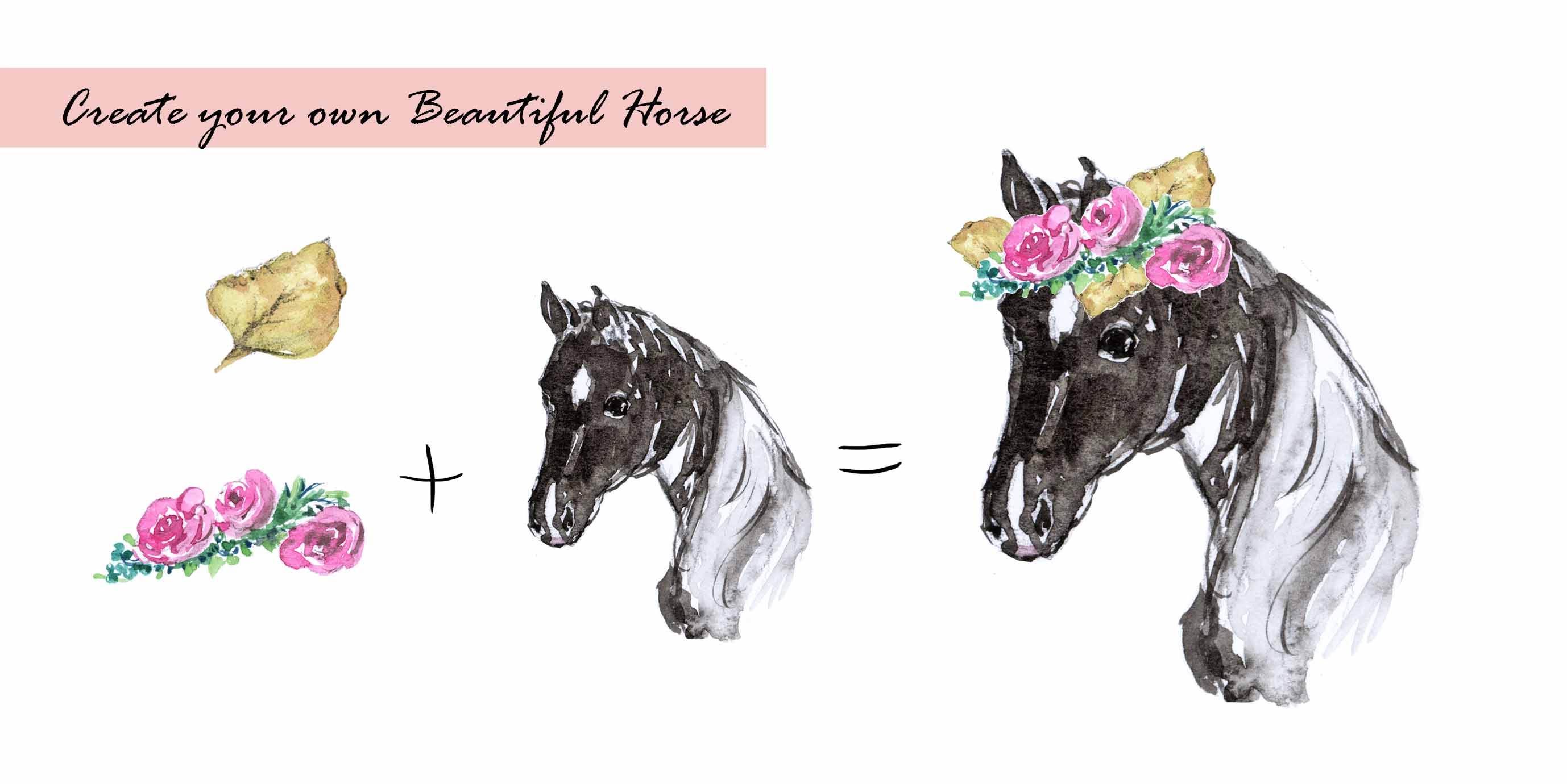 Horse Clipart Set