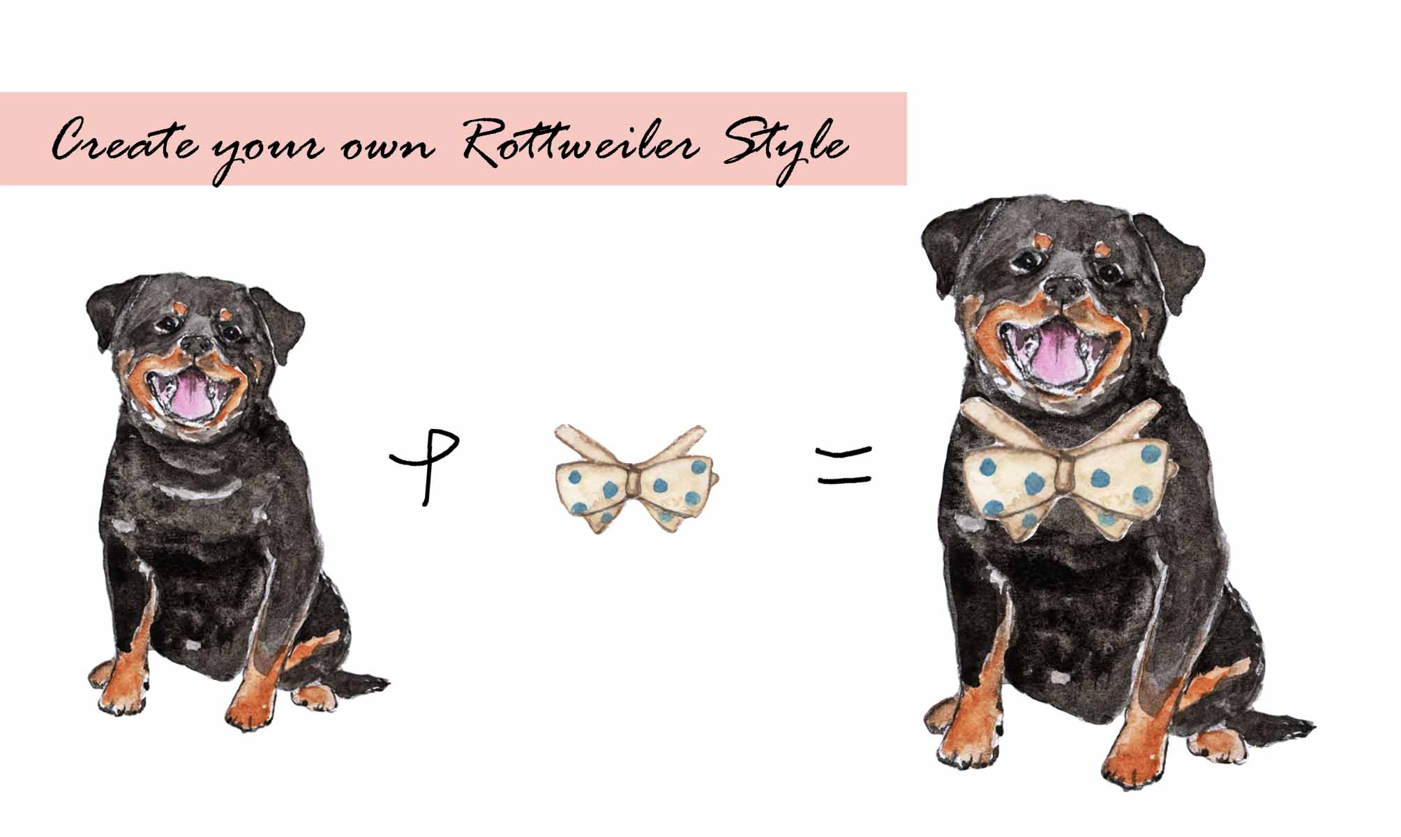 Rottweiler Clipart Set