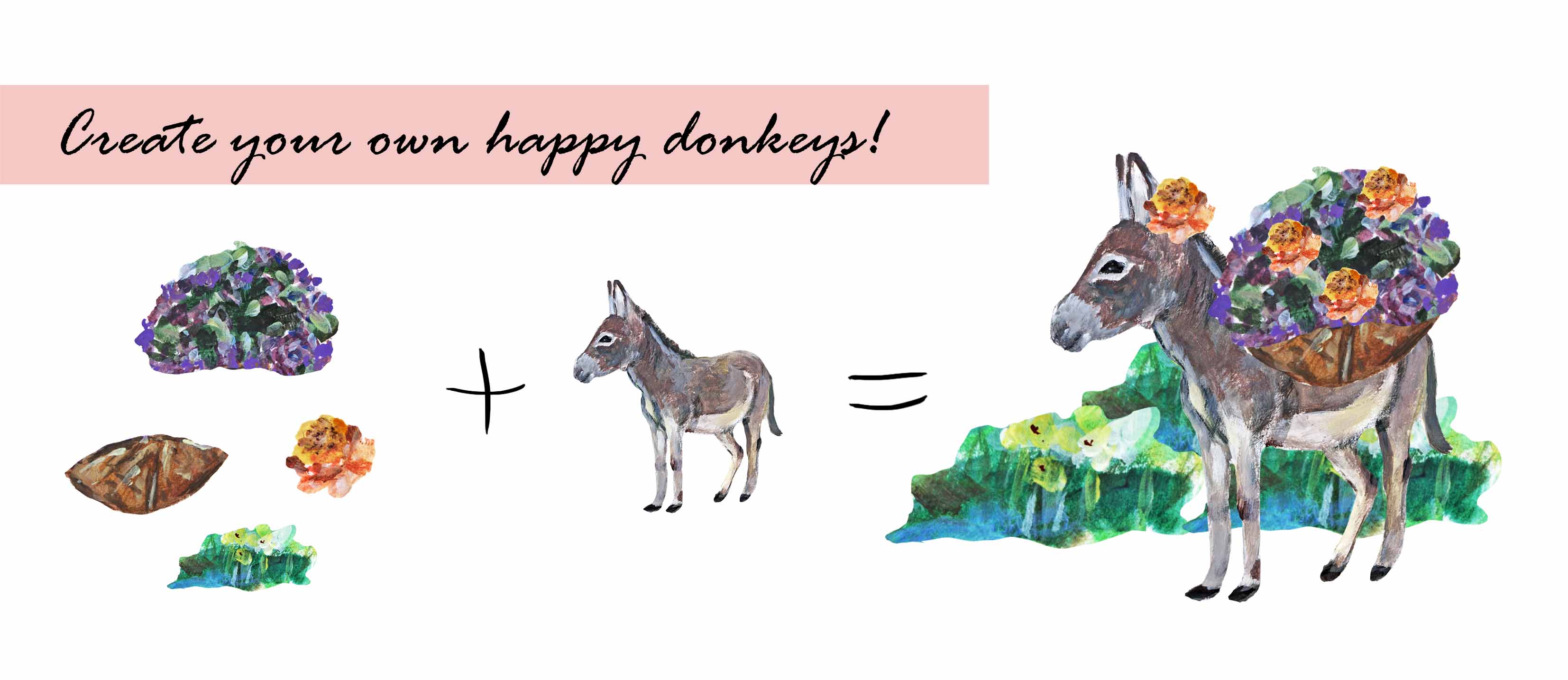 Donkey's Wonderland Clipart Set
