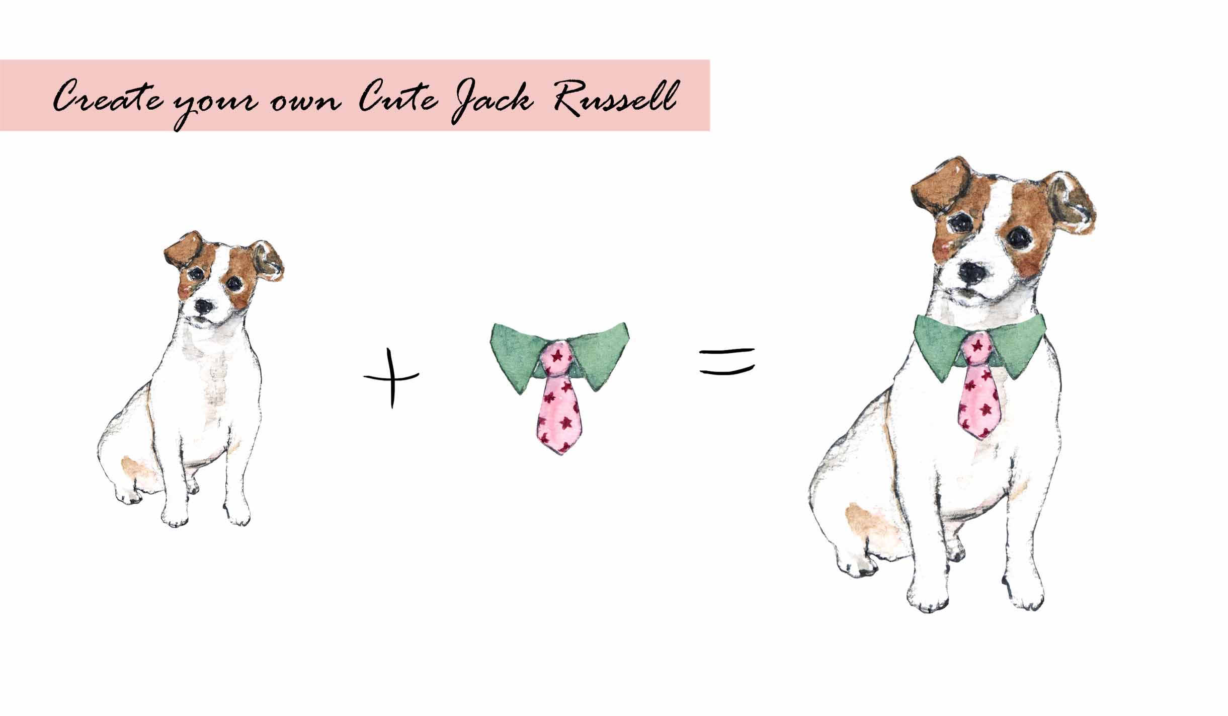 Jack Russell Terrier Clipart Set