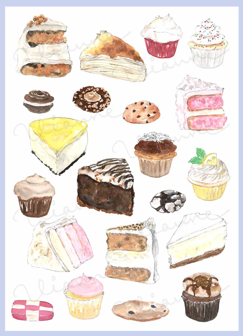 Cakes & Cookies Clipart Set