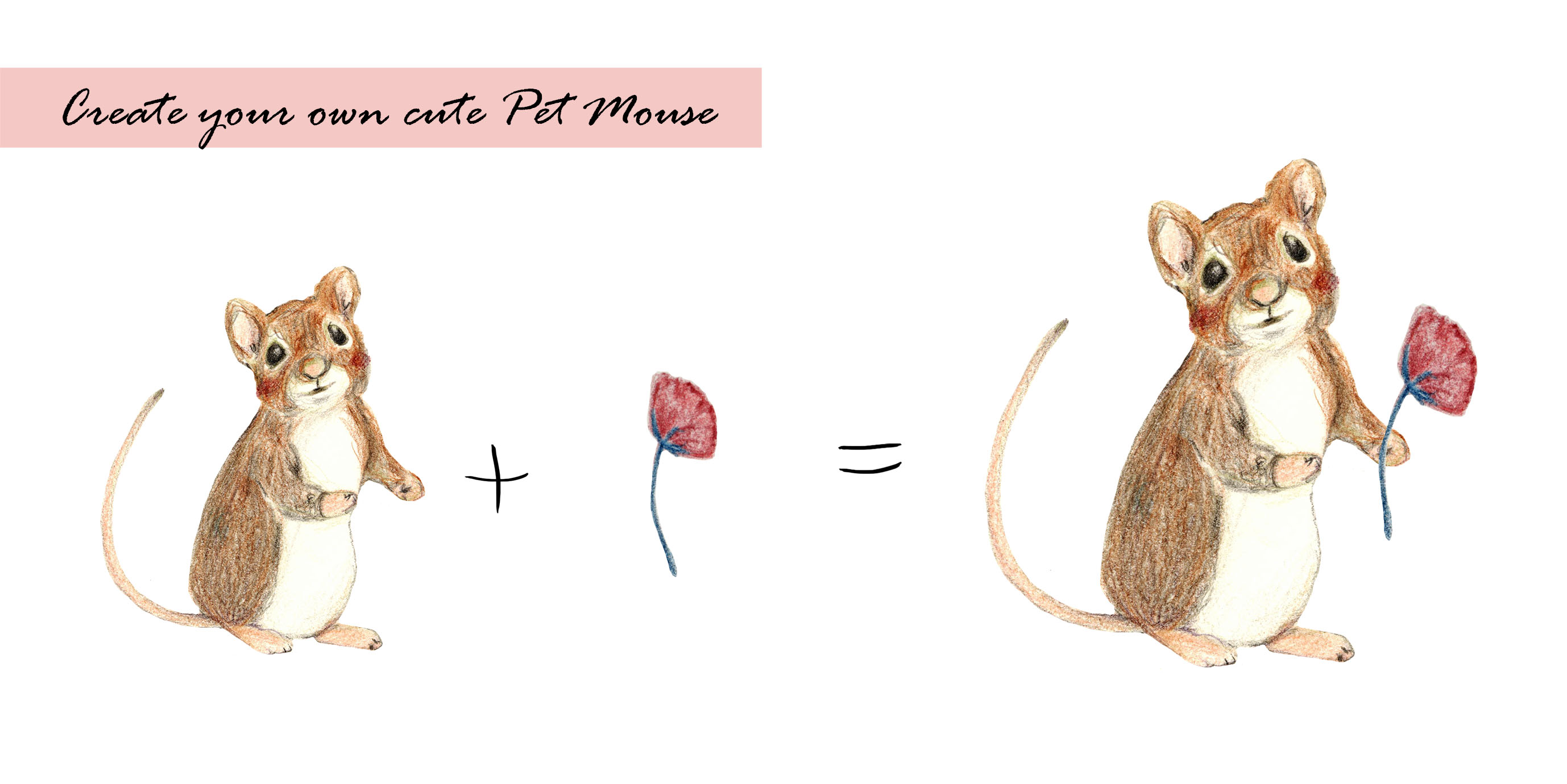 Pet Mouse Clipart Set