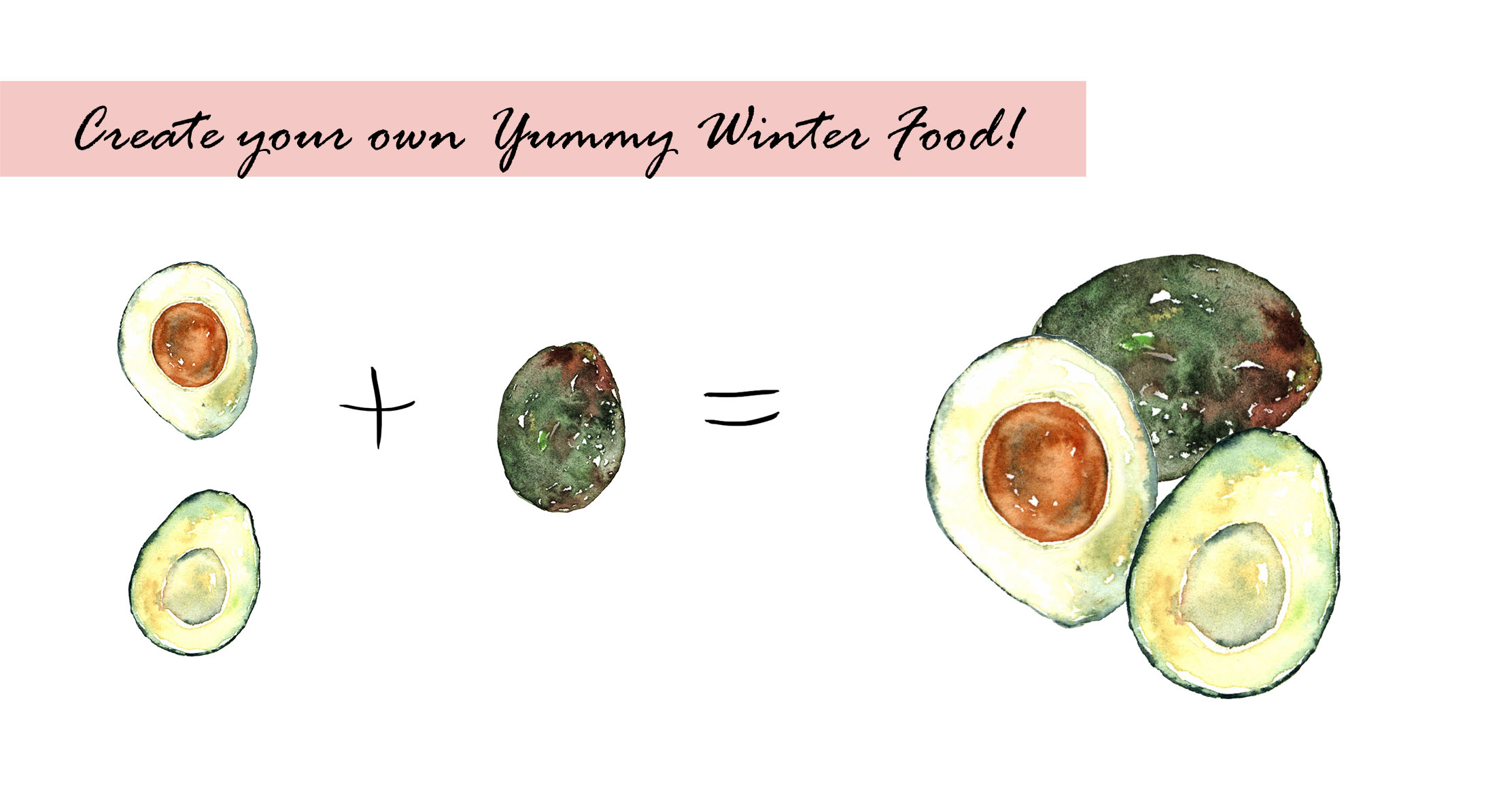 Winter Farmer's Market Clipart Set