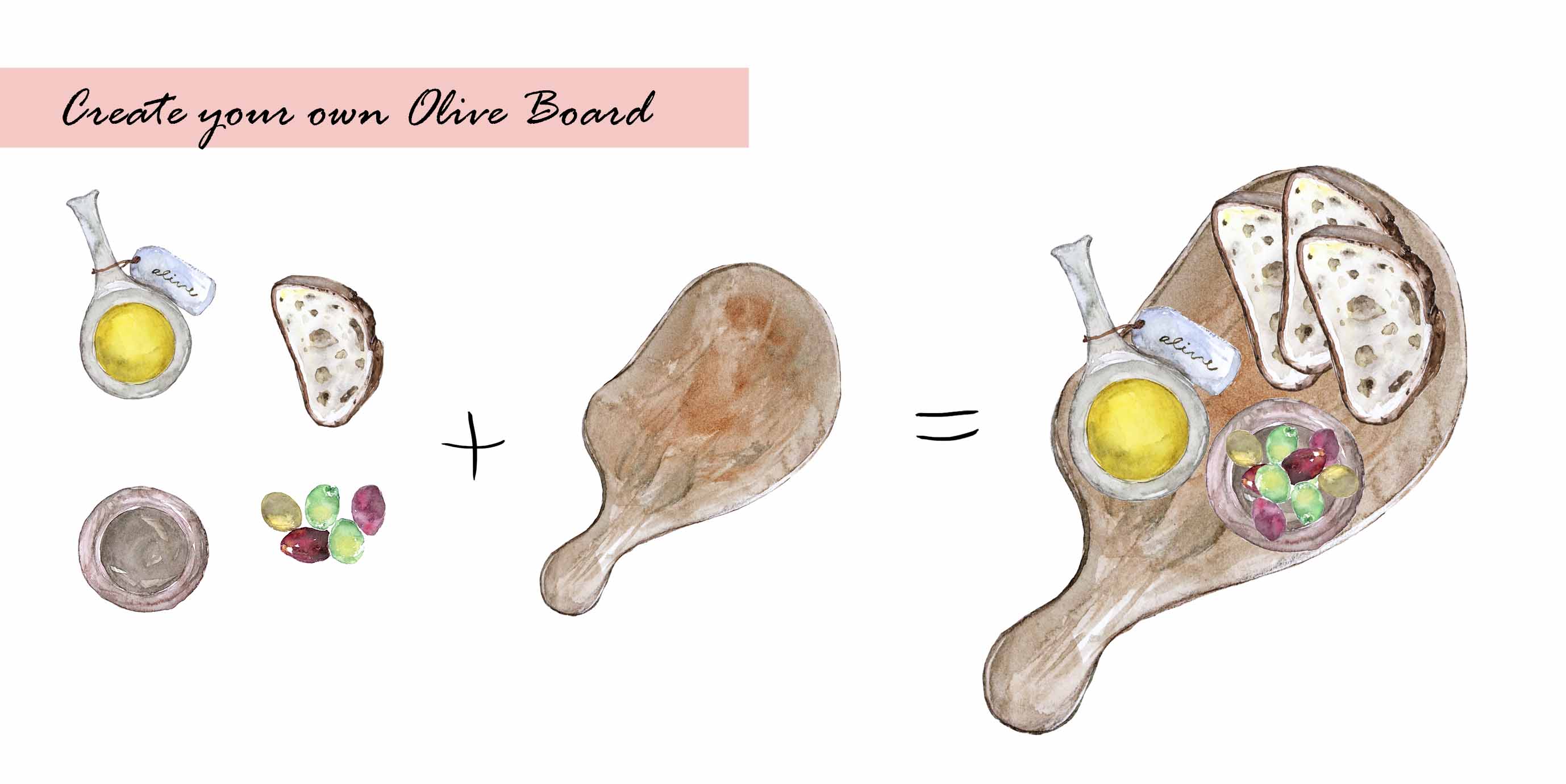 Olive & Leaves Clipart Set