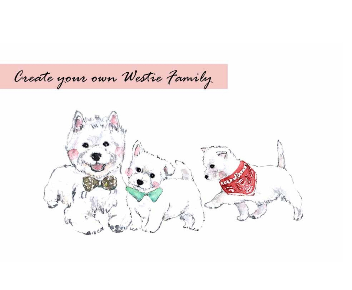 Westie Clipart Set