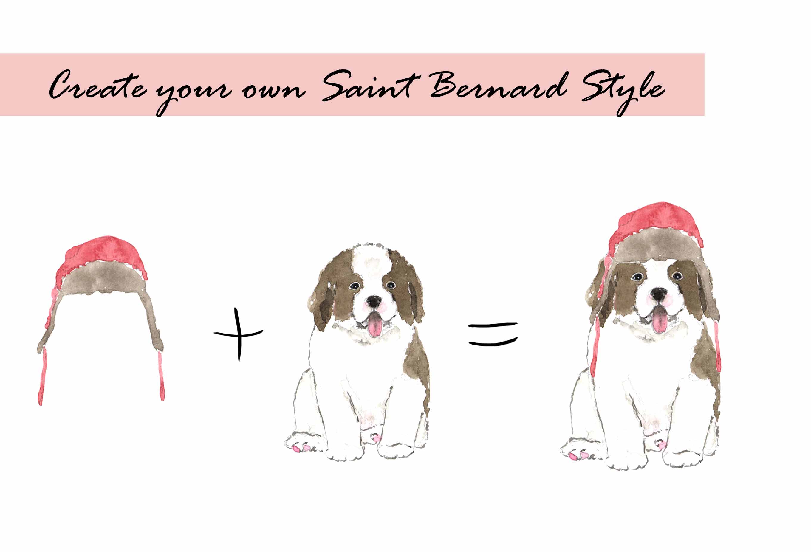 Saint Bernard Clipart Set