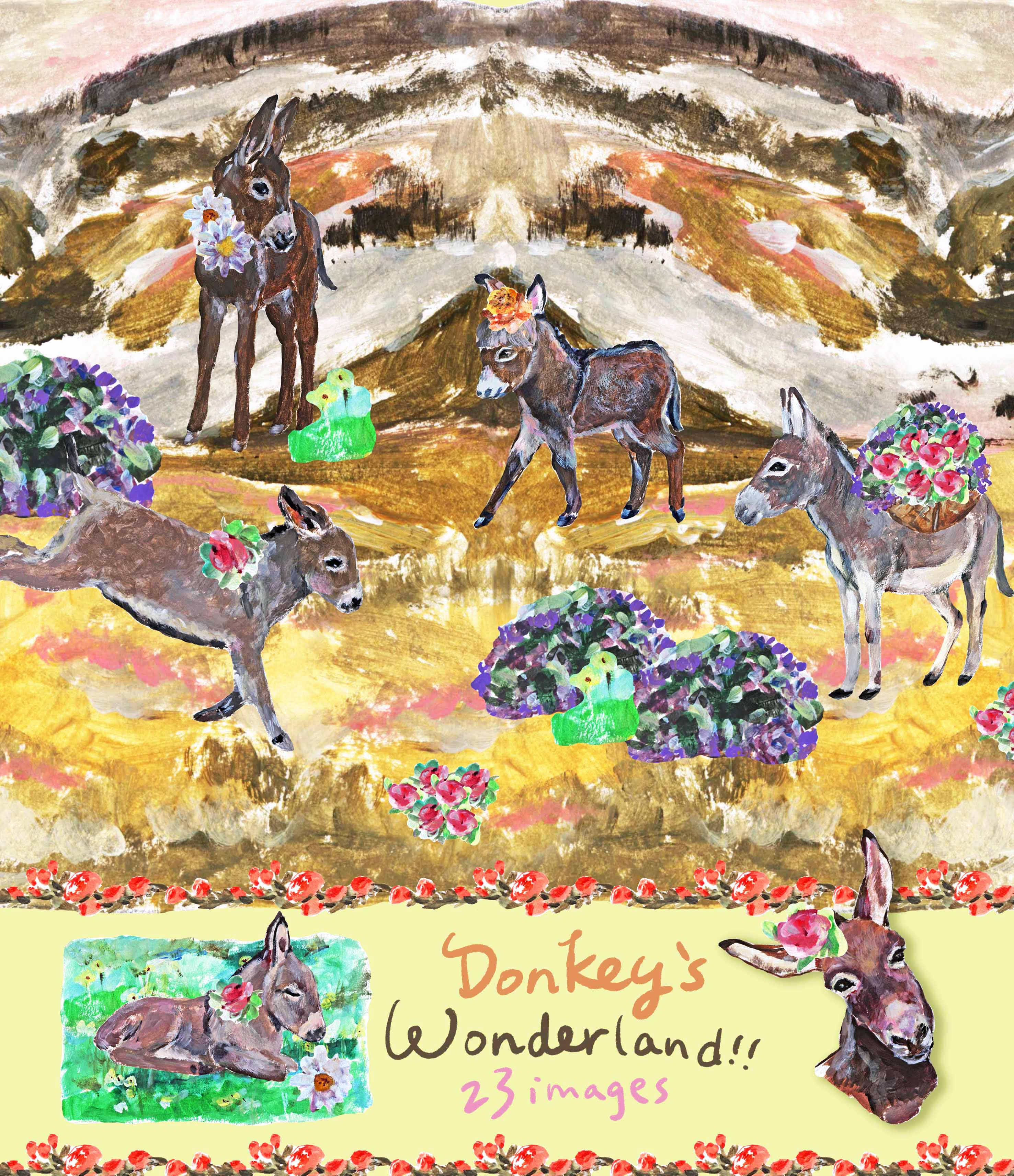 Donkey's Wonderland Clipart Set