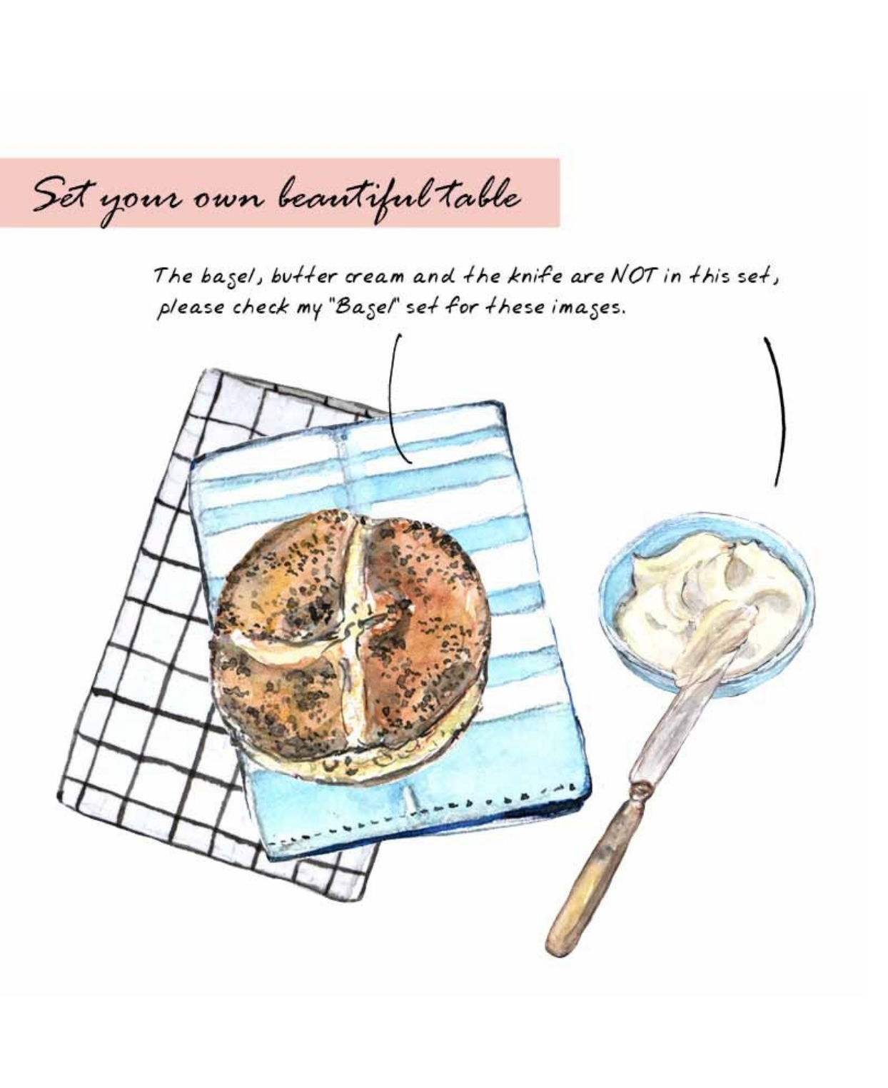 Tablescape Napkins Clipart Set