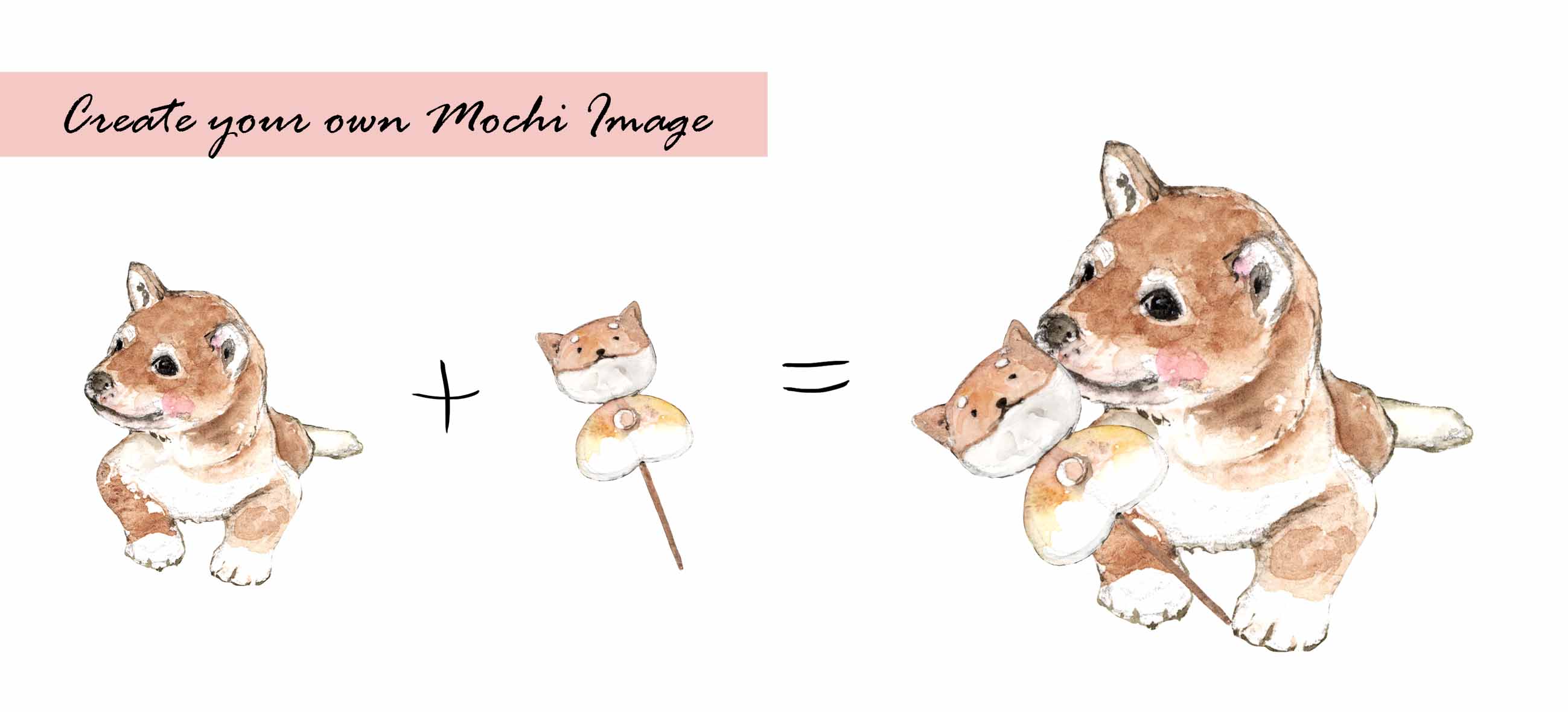 Mochi & Shiba Inu Clipart Set
