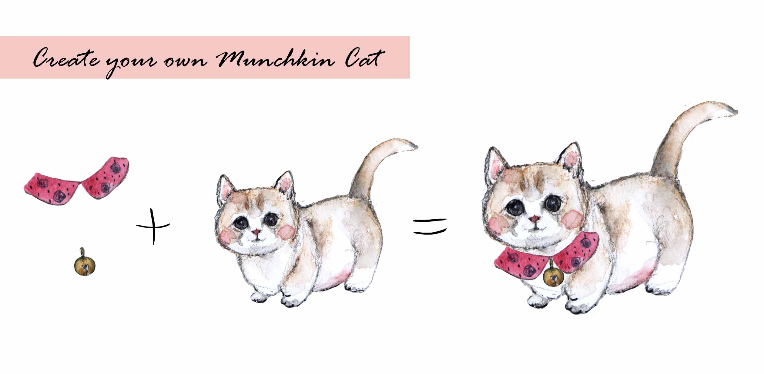 Munchkin Cat Clipart Set
