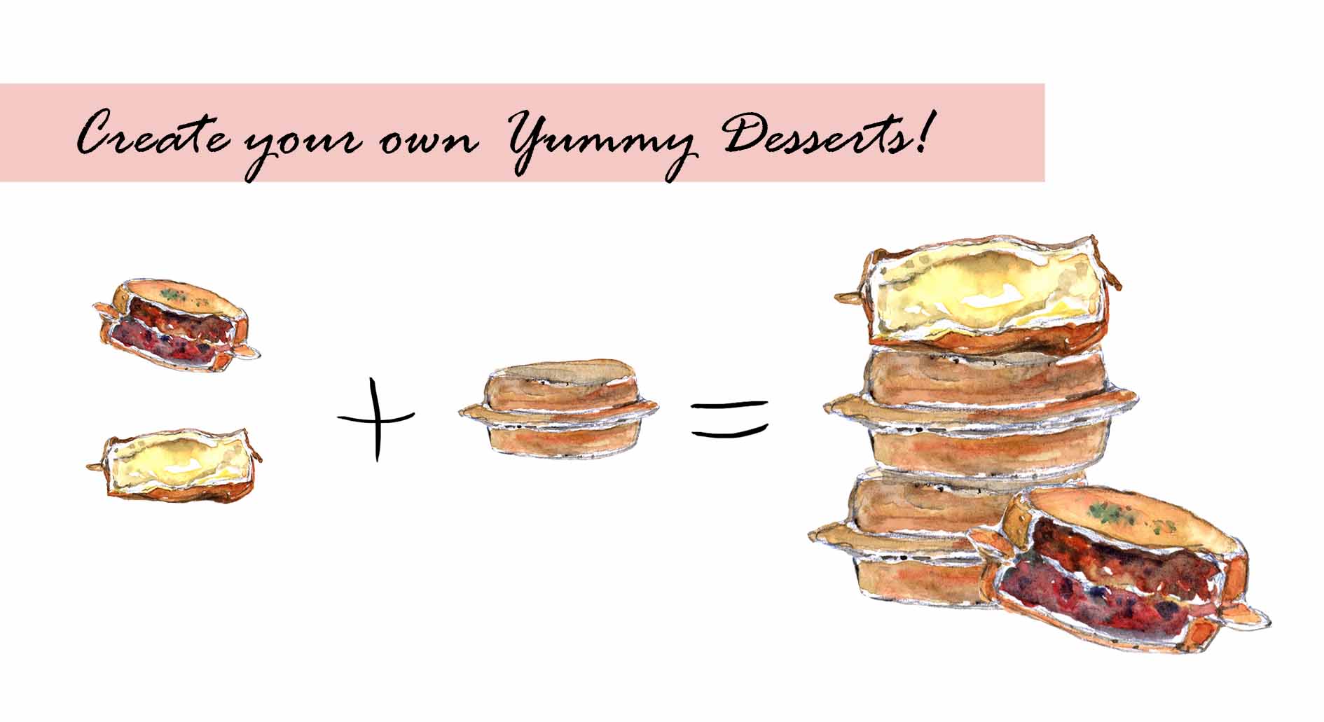 Taiwanese Desserts Clipart Set