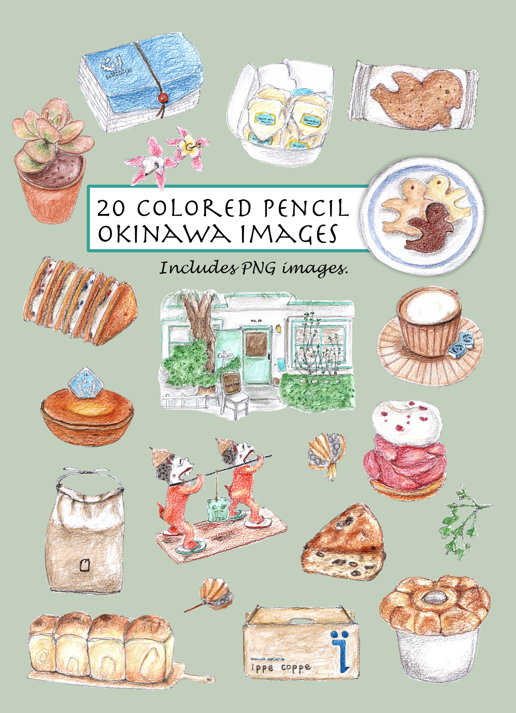 Okinawa Clipart Set