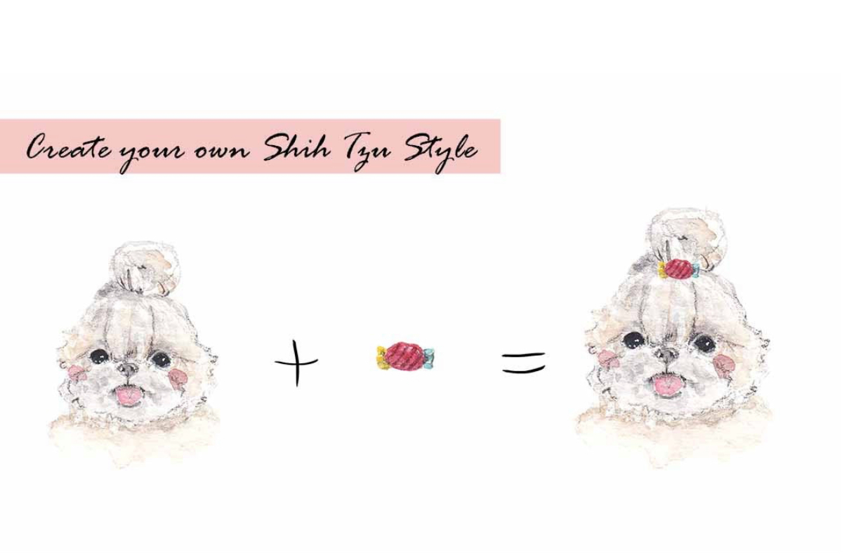 Shih Tzu Clipart Set