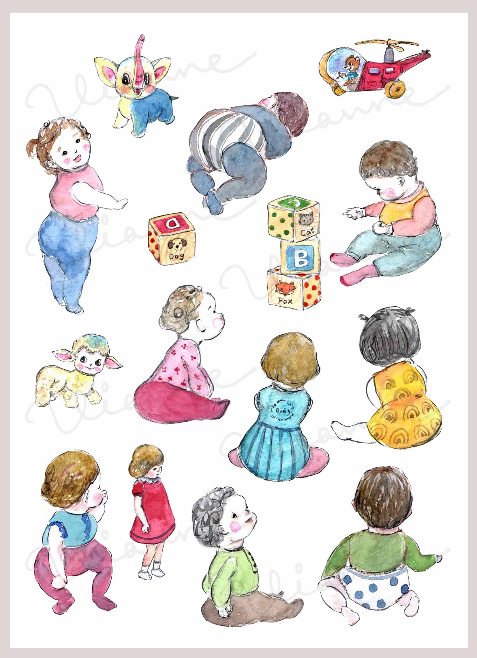 Toddler Clipart Set