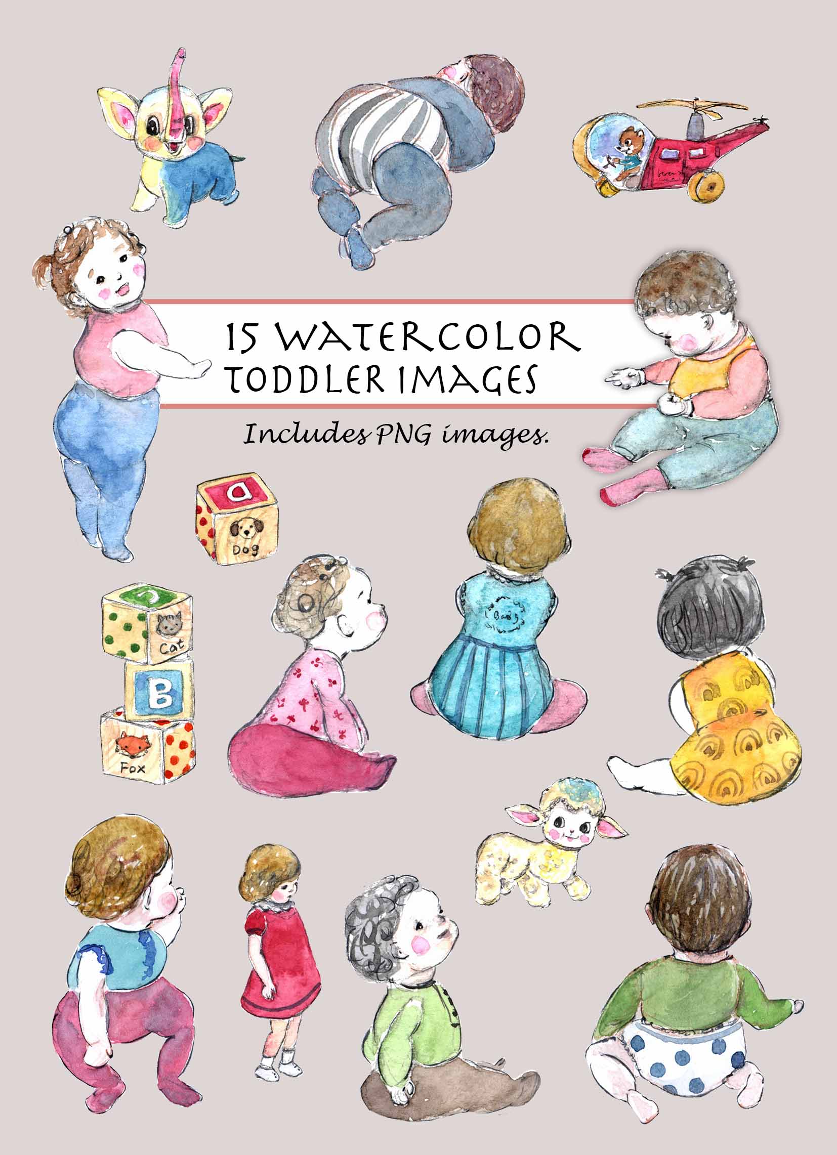 Toddler Clipart Set