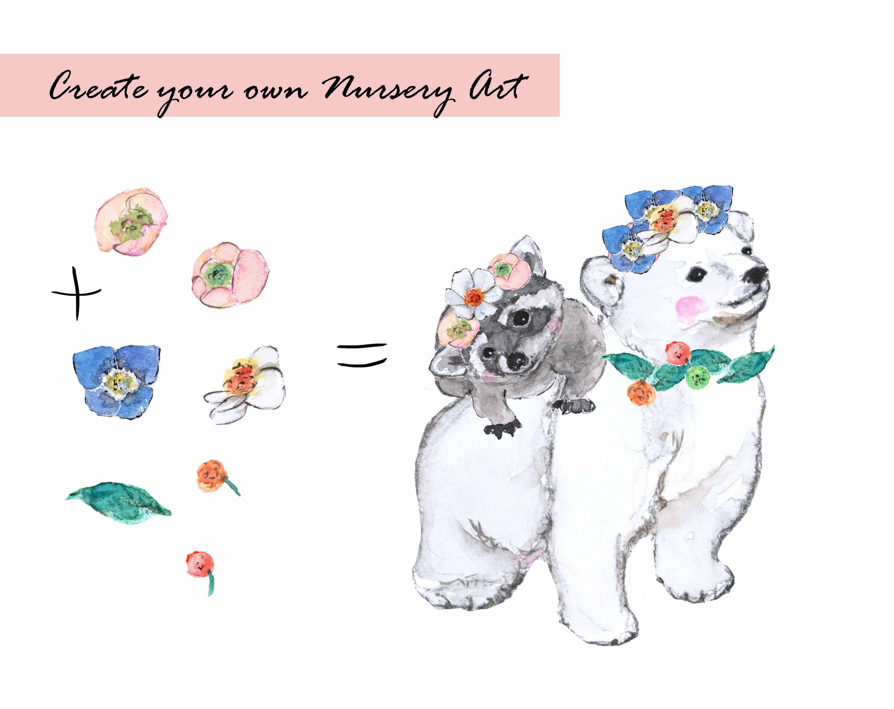 Woodland Animals Clipart Set