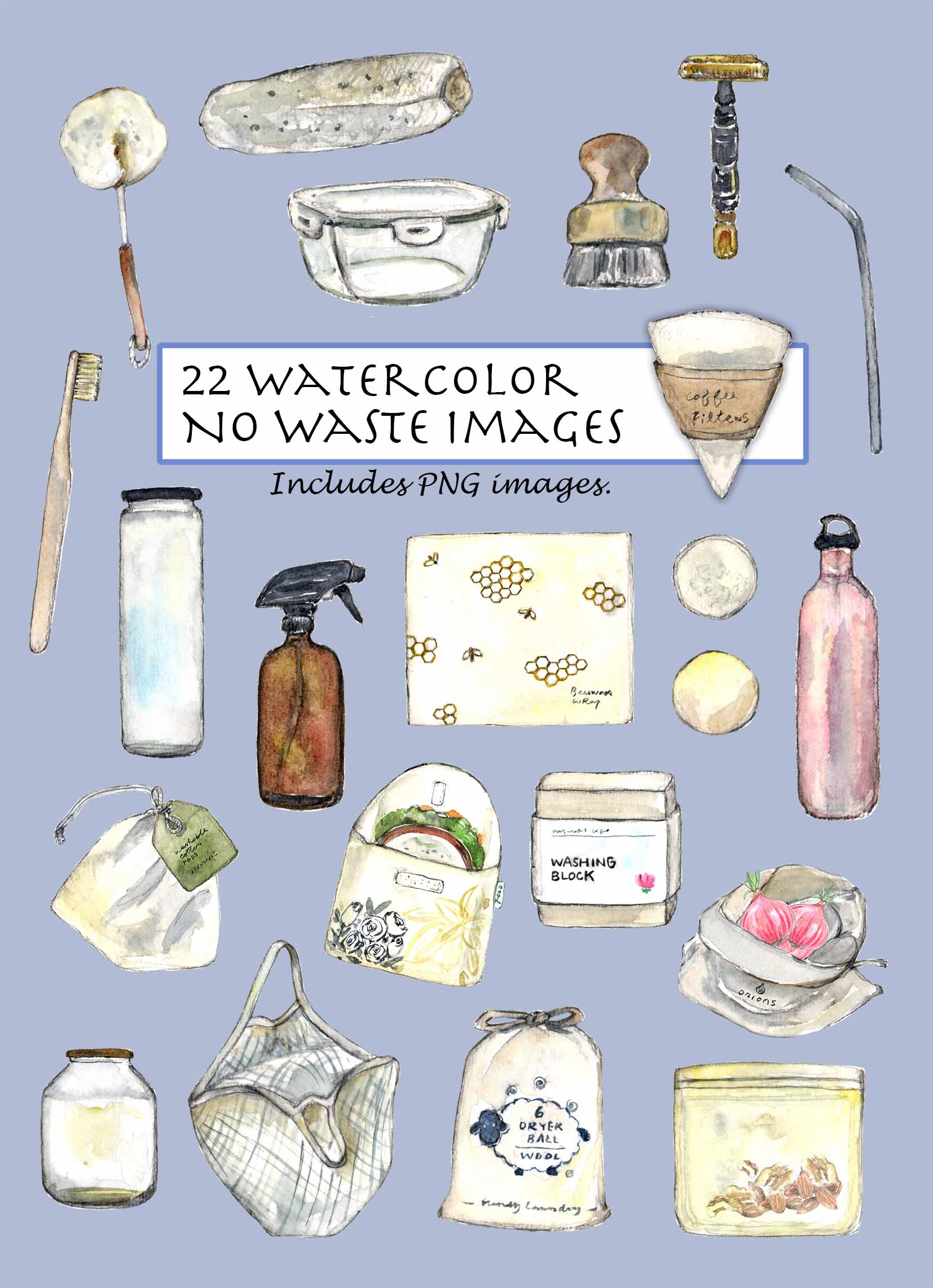No Waste Clipart Set