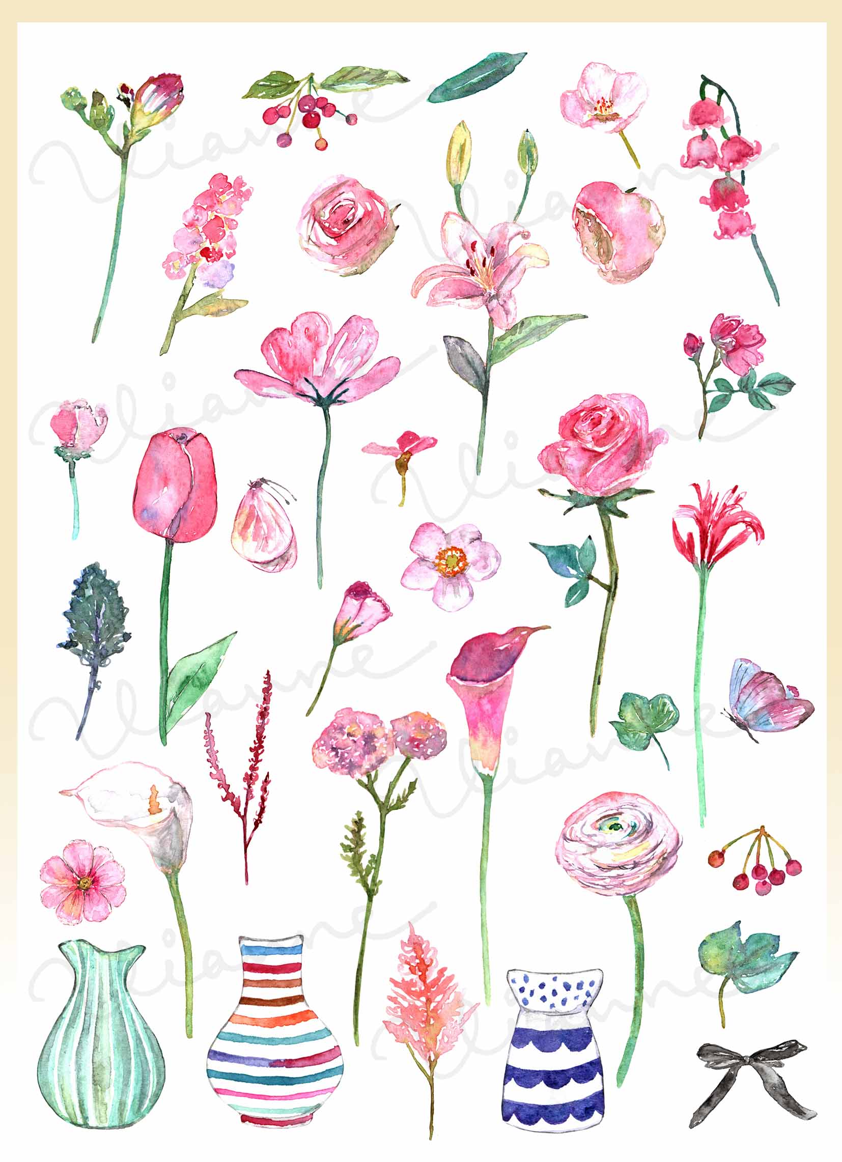 Pet Mouse Clipart Set