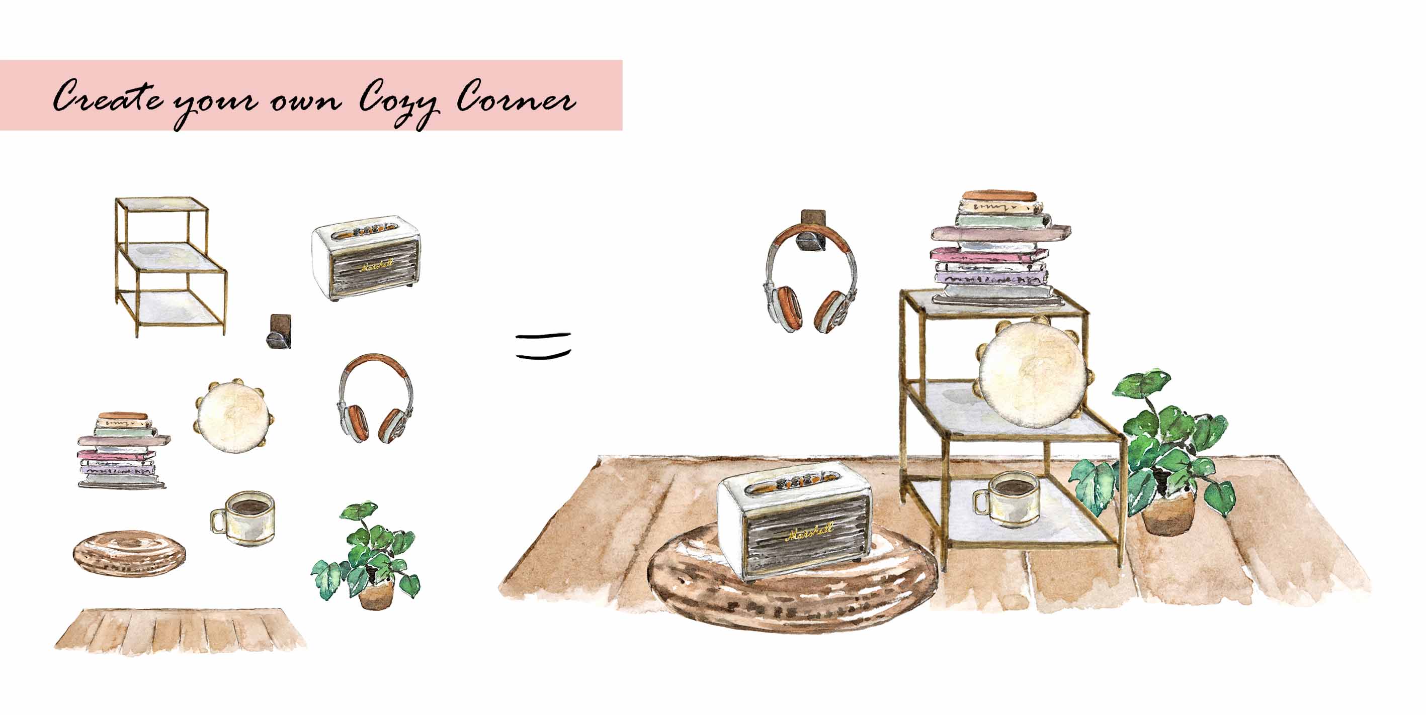 Music Corner Clipart Set