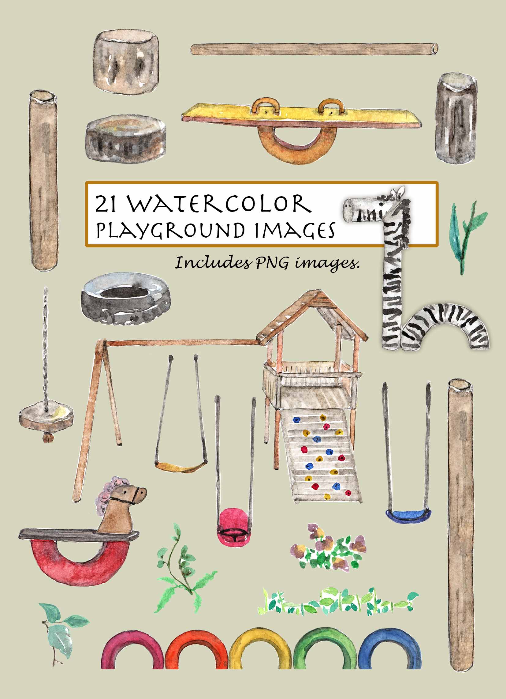 Playground Ideas Clipart Set