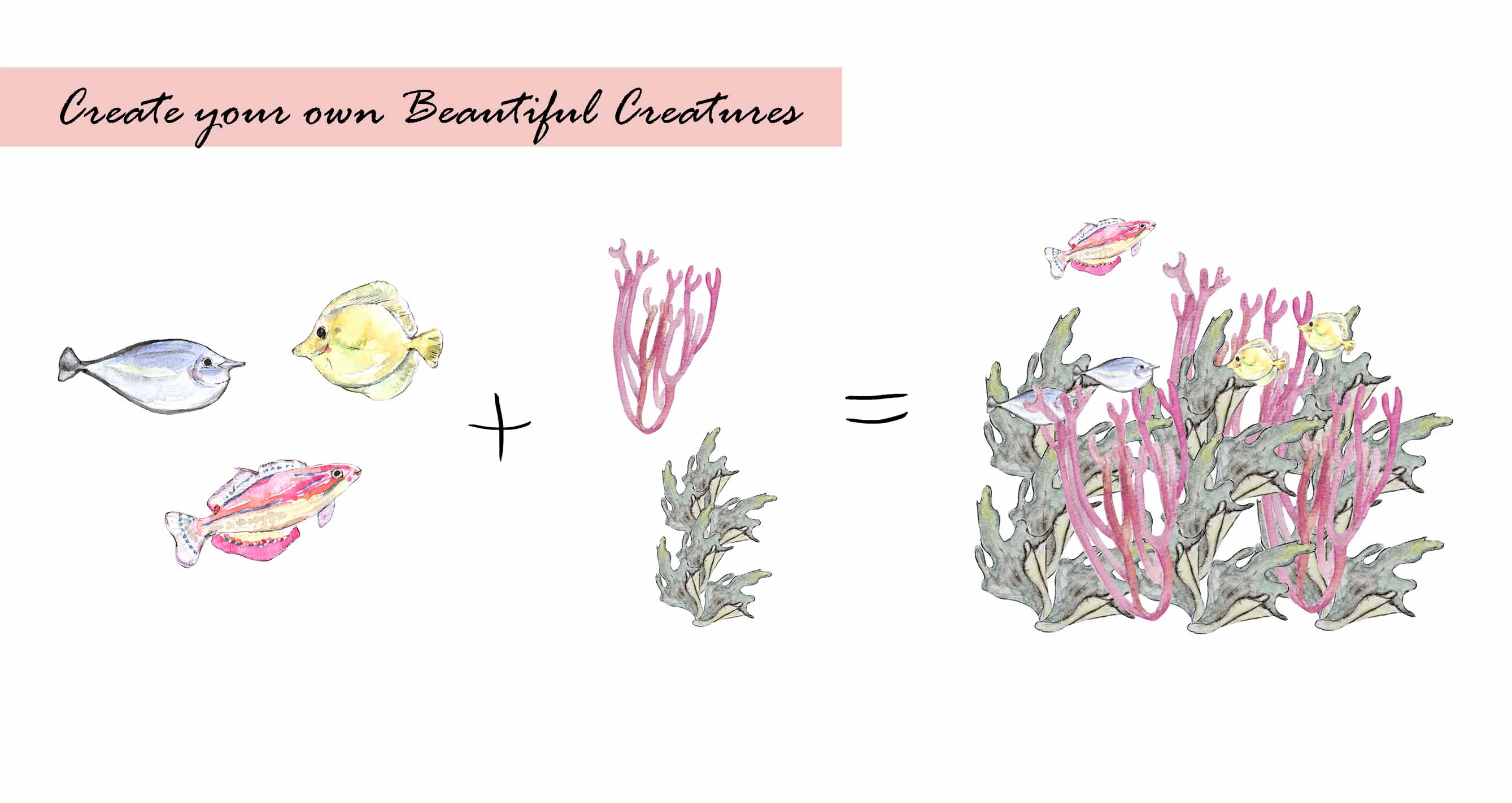 Sea Creatures Clipart Set