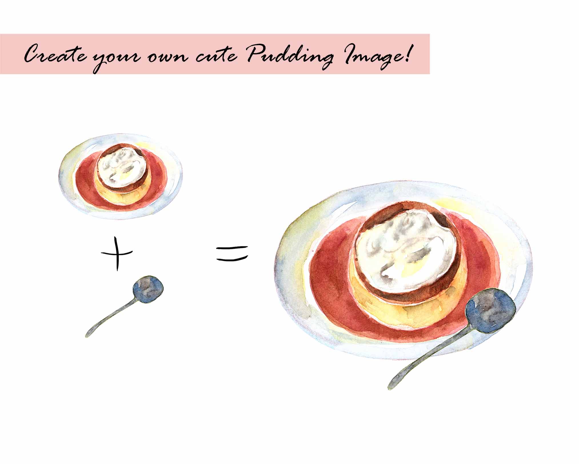 Watercolor Pudding Set