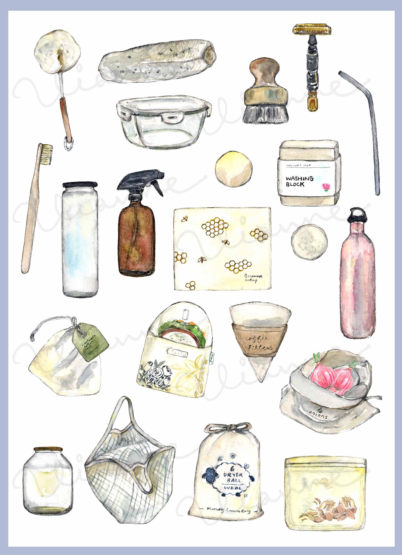No Waste Clipart Set