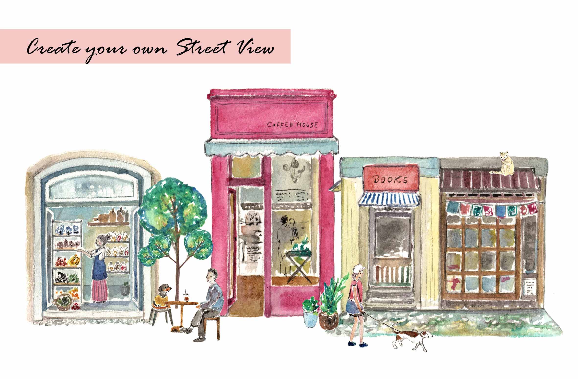 Little House Clipart Set