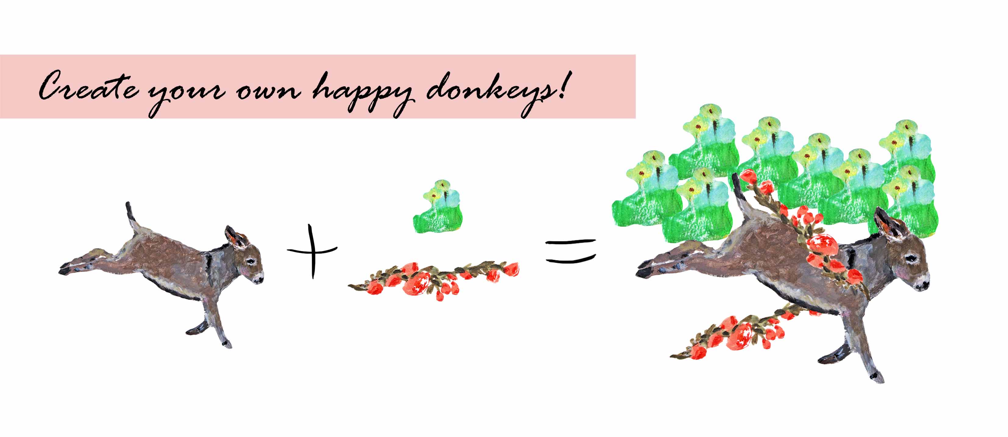 Donkey's Wonderland Clipart Set