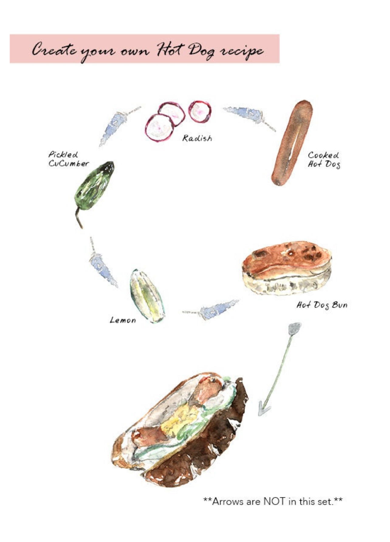 Hot Dog Clipart Set