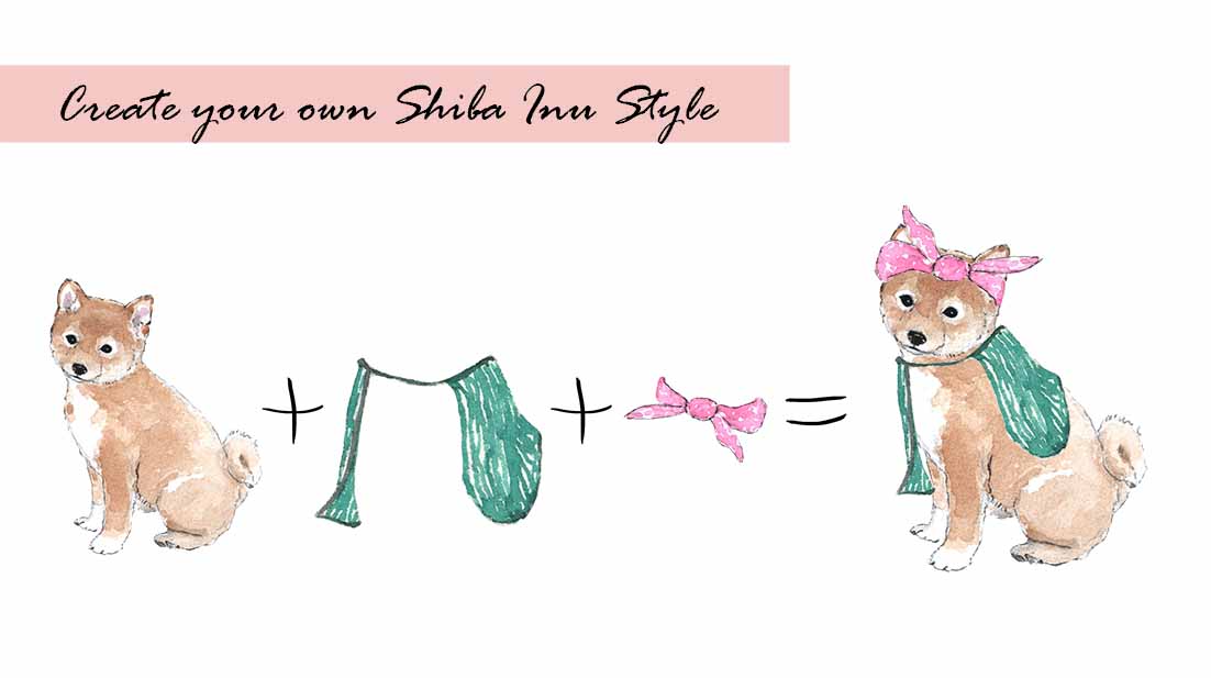 Shiba Inu Clipart Set