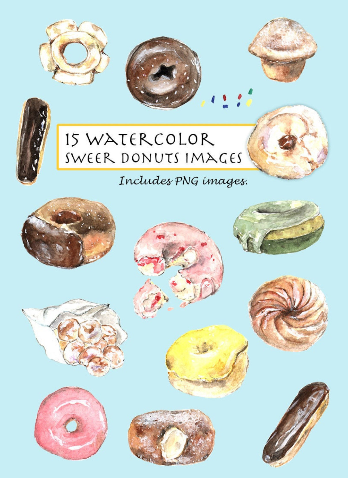 Donuts Clipart Set