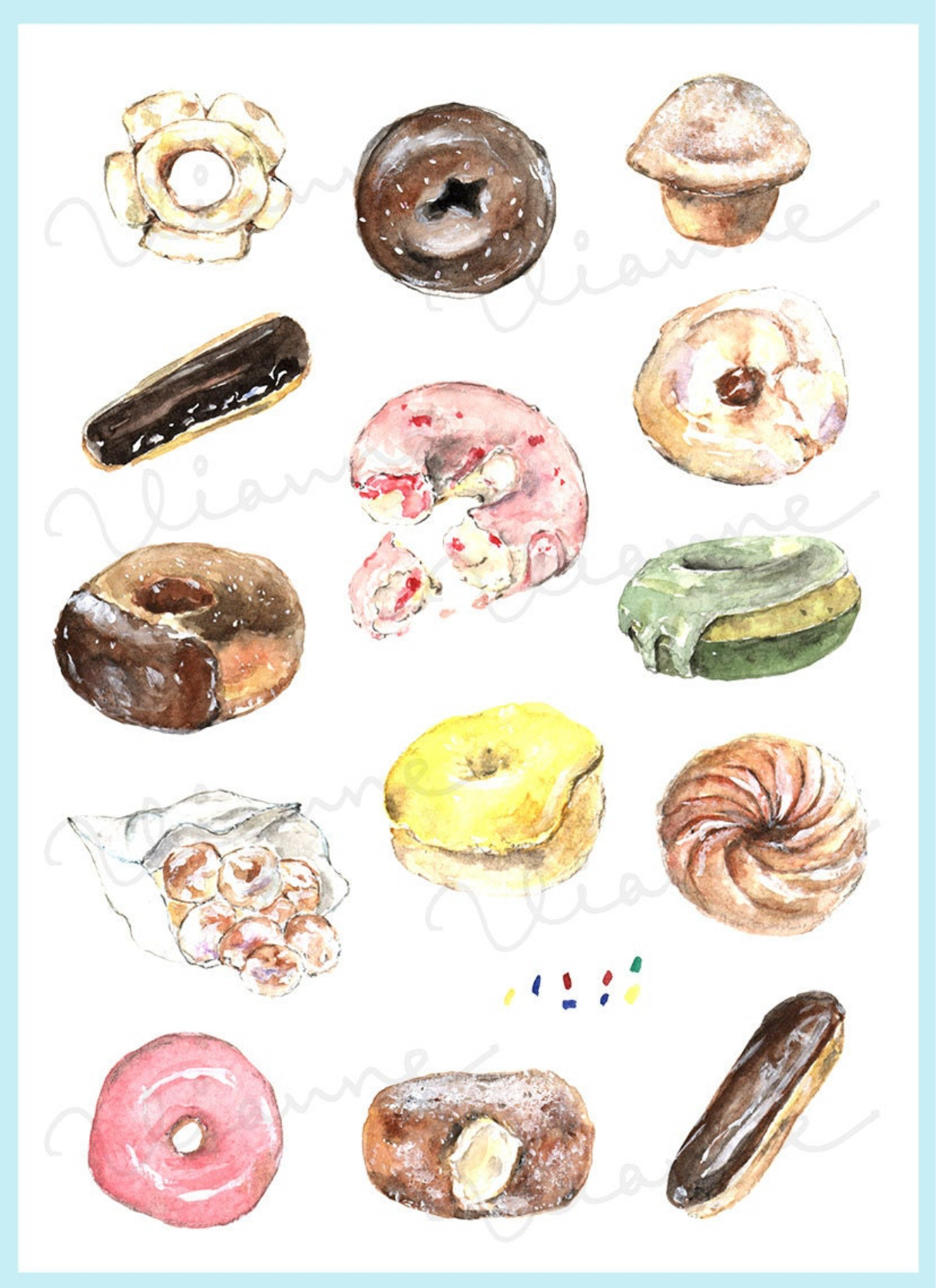 Donuts Clipart Set