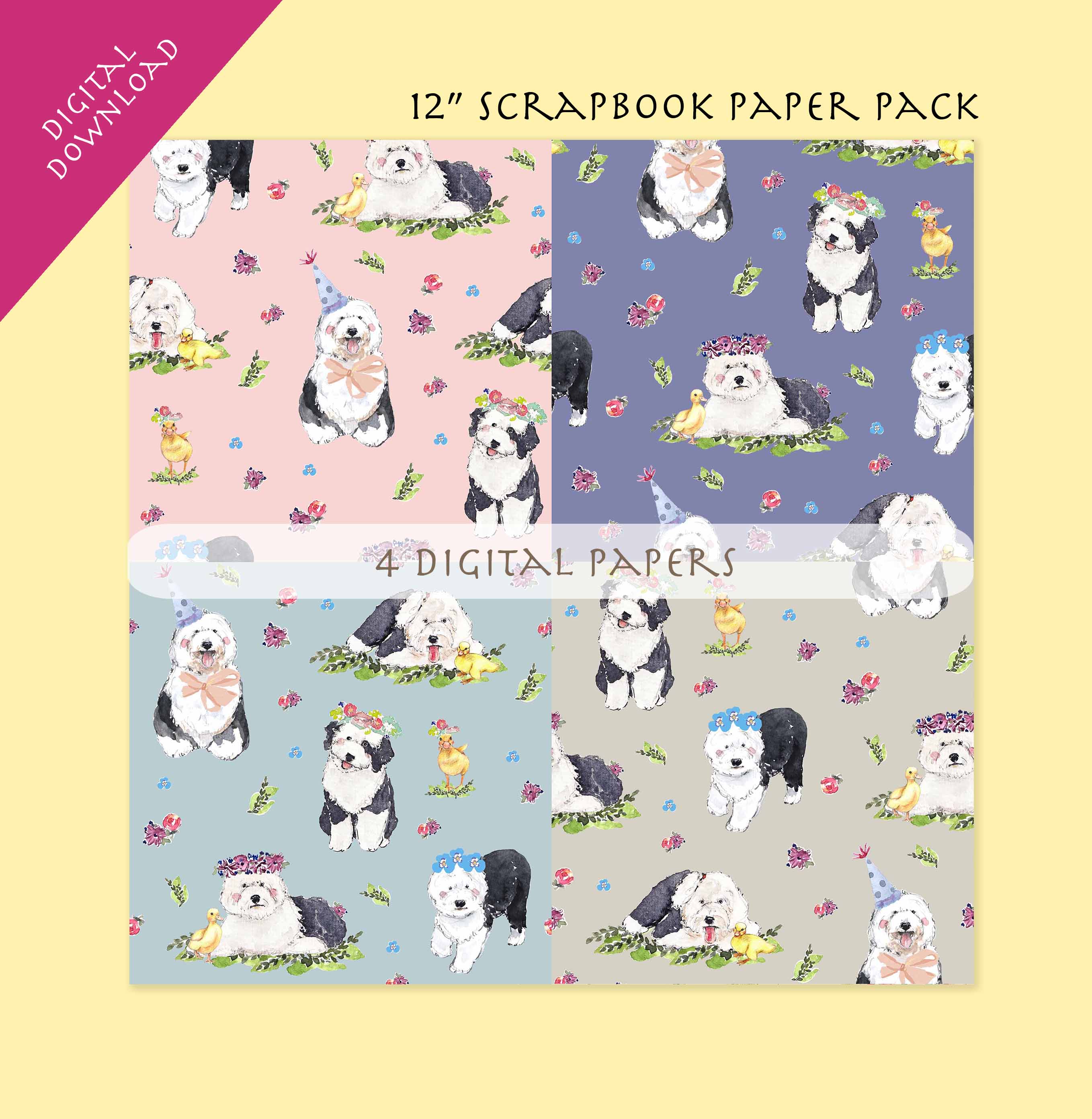 Old English Sheepdog Paper
