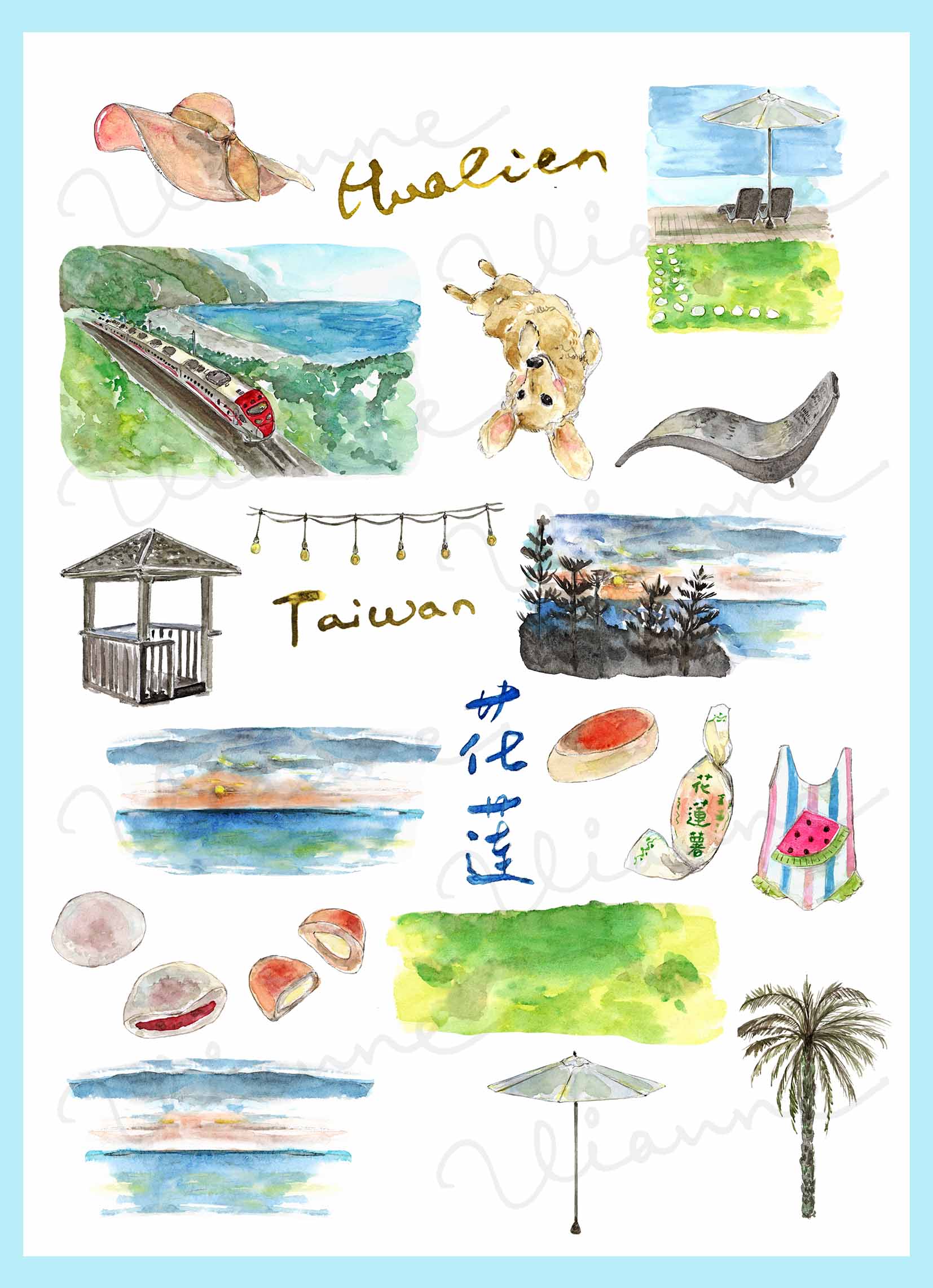 Hualien Clipart Set