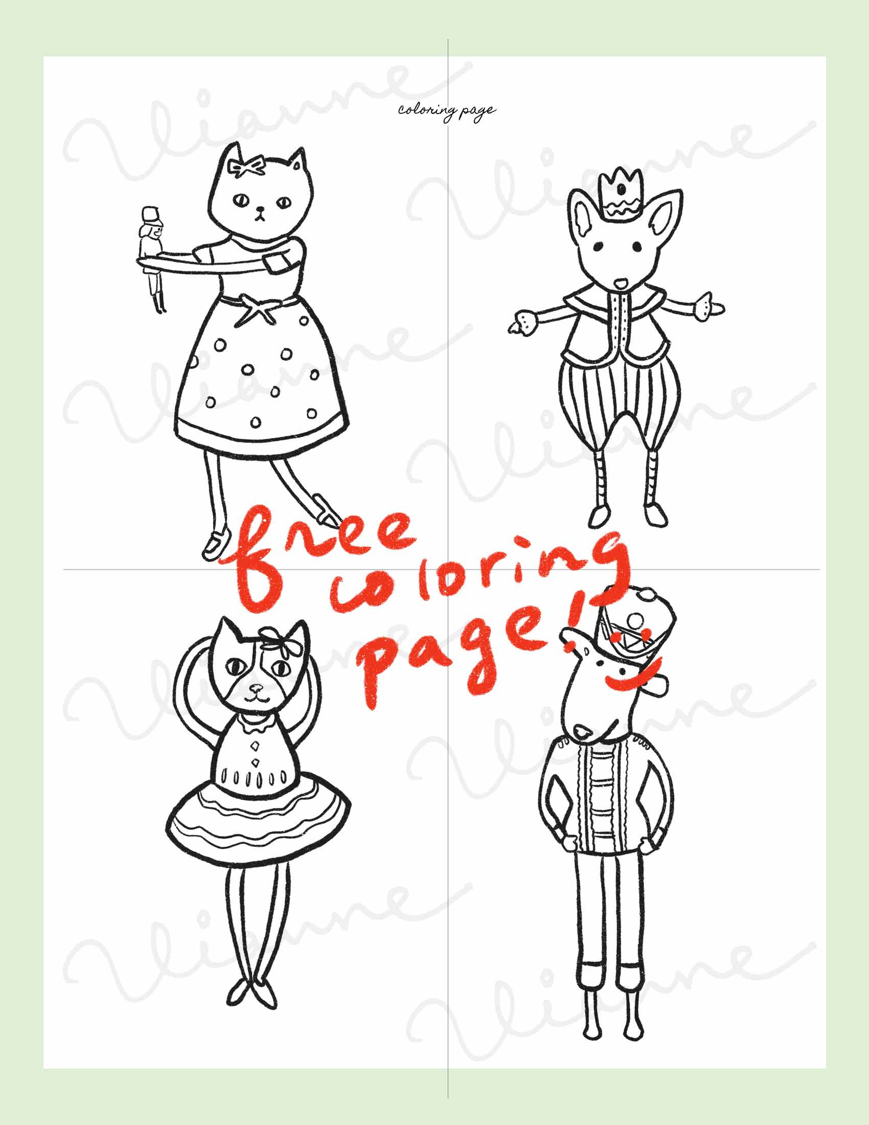 The Nutcracker Clip Art: Printable Cards & Tags.(Freebie Included!)