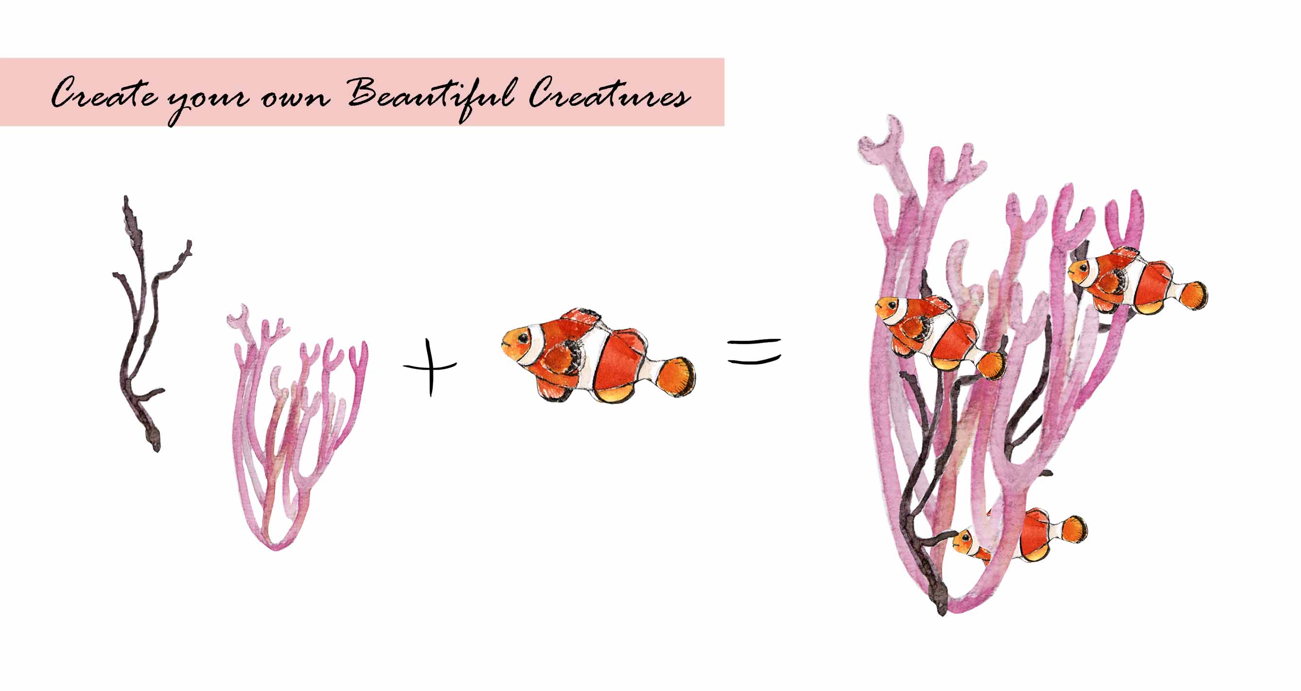 Sea Creatures Clipart Set