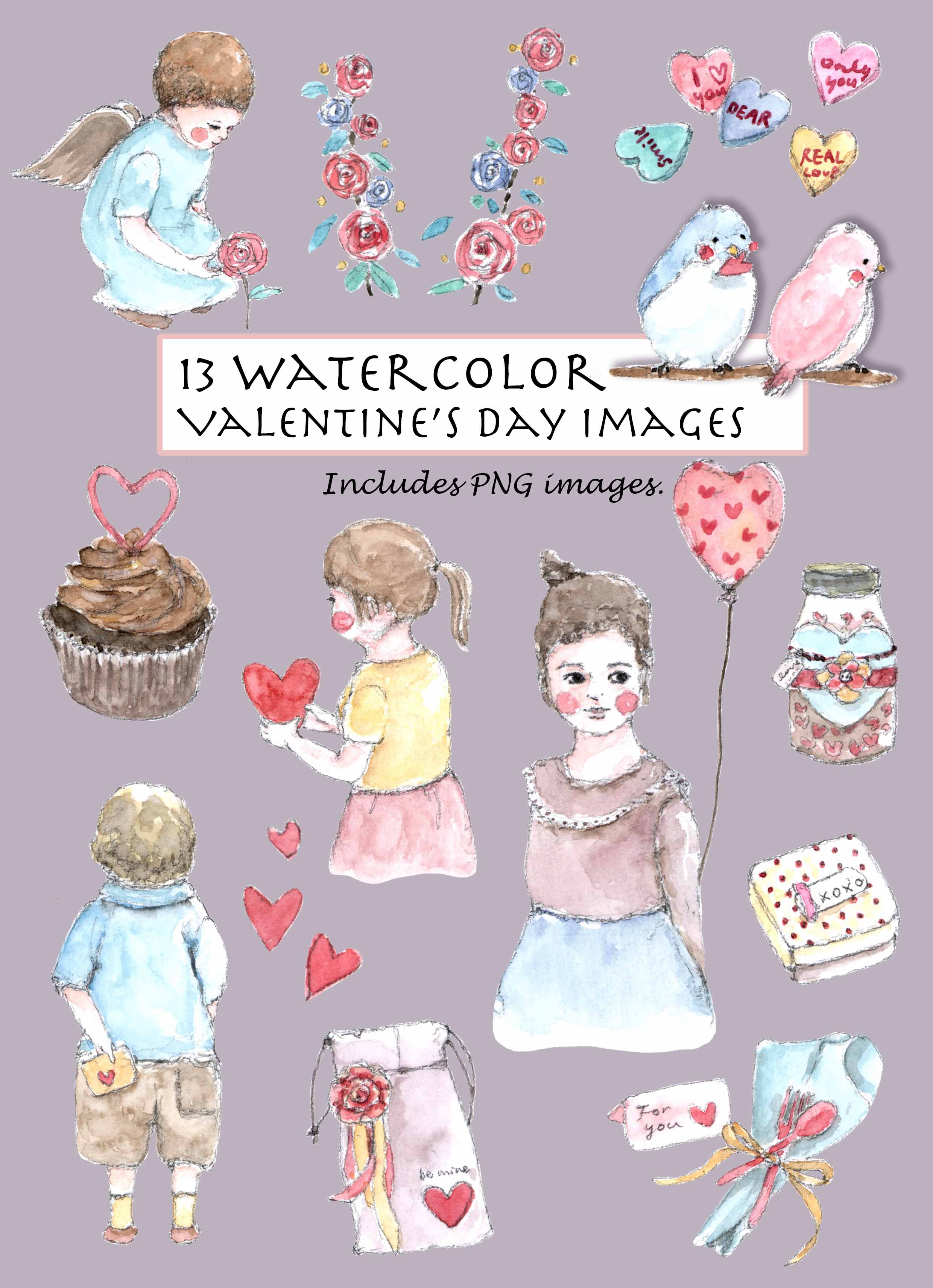 Valentine's Day Clipart Set