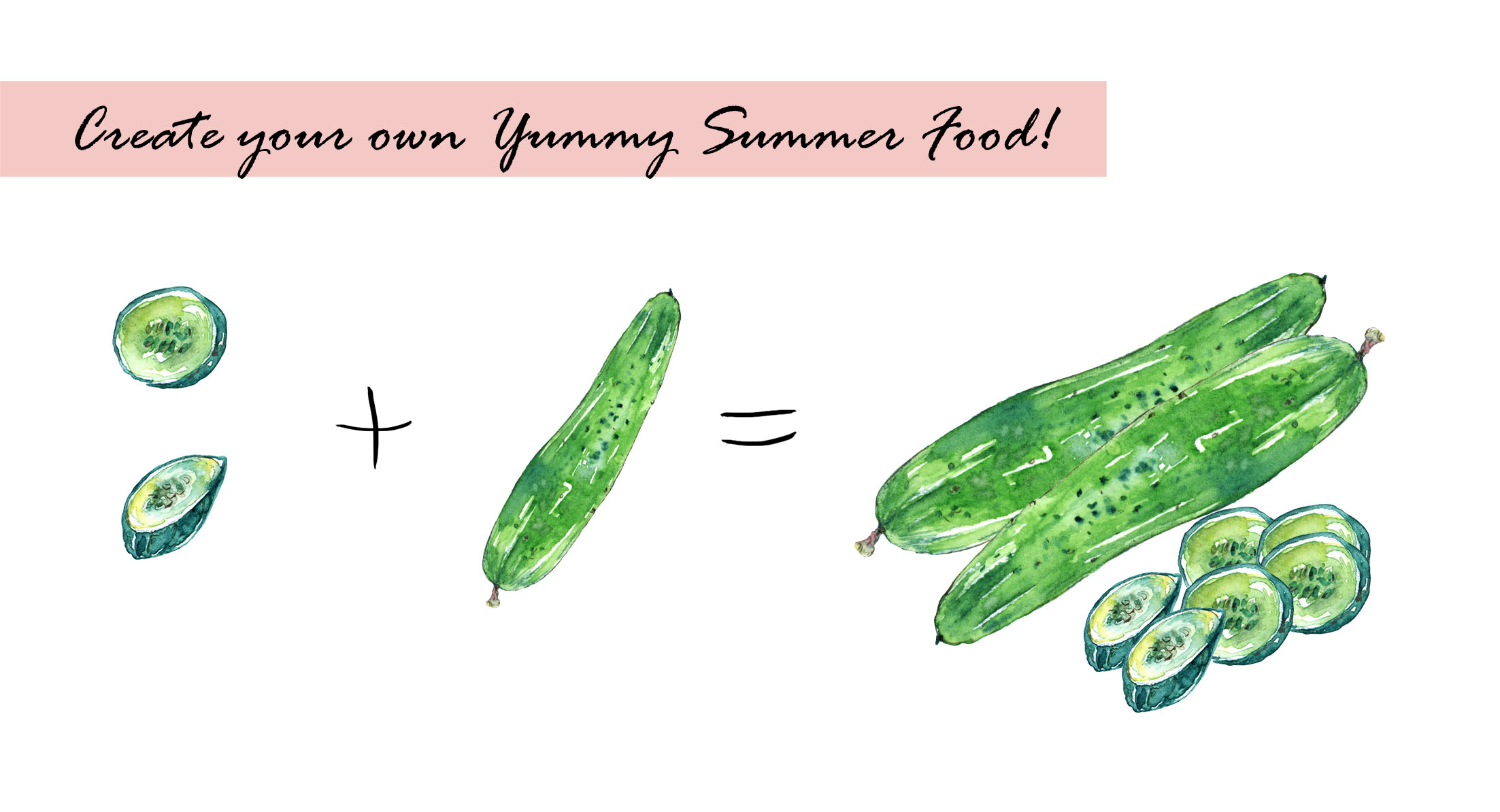 Summer Farmer's Market Clipart Set