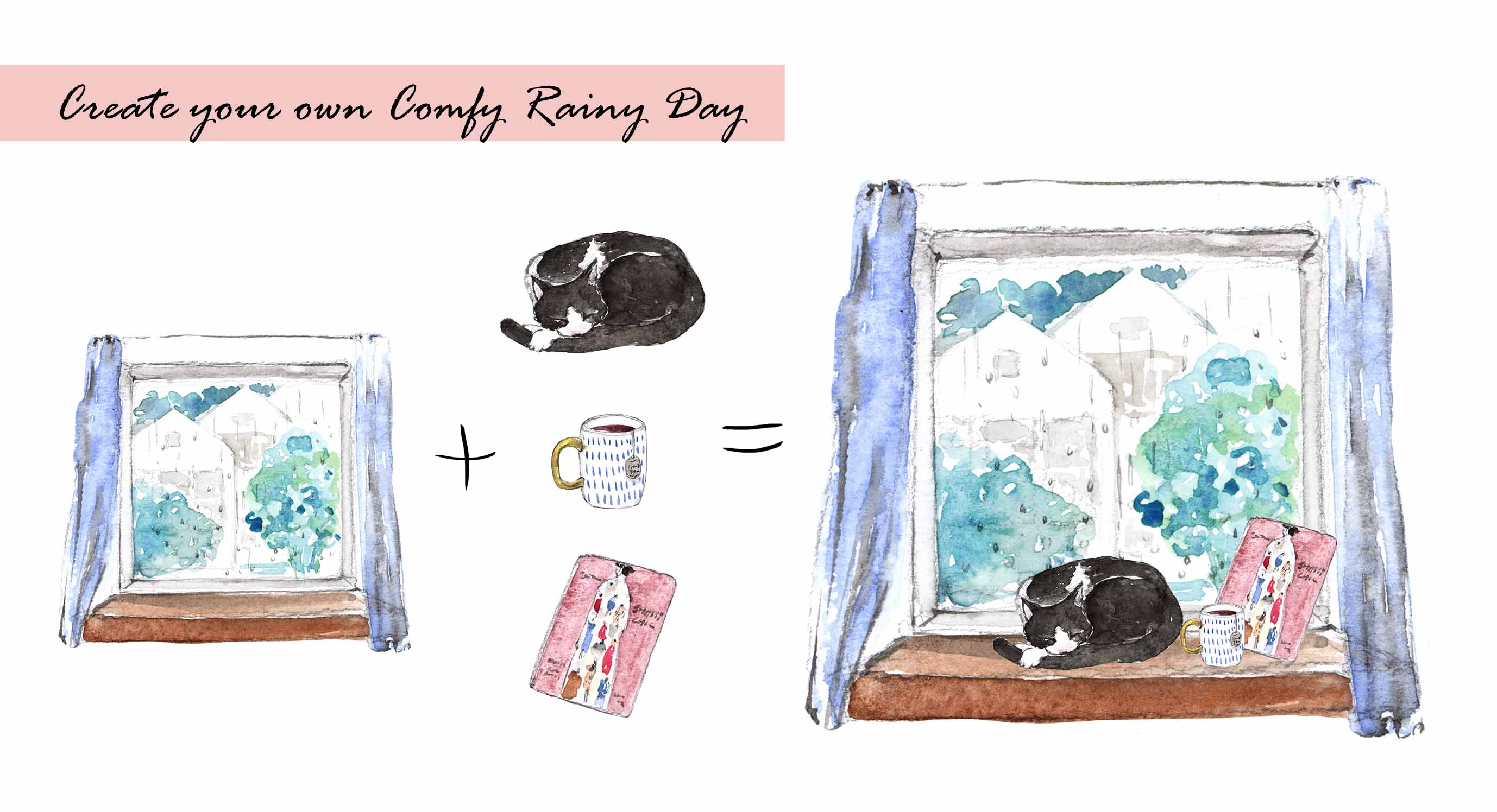 Rainy day Clipart Set