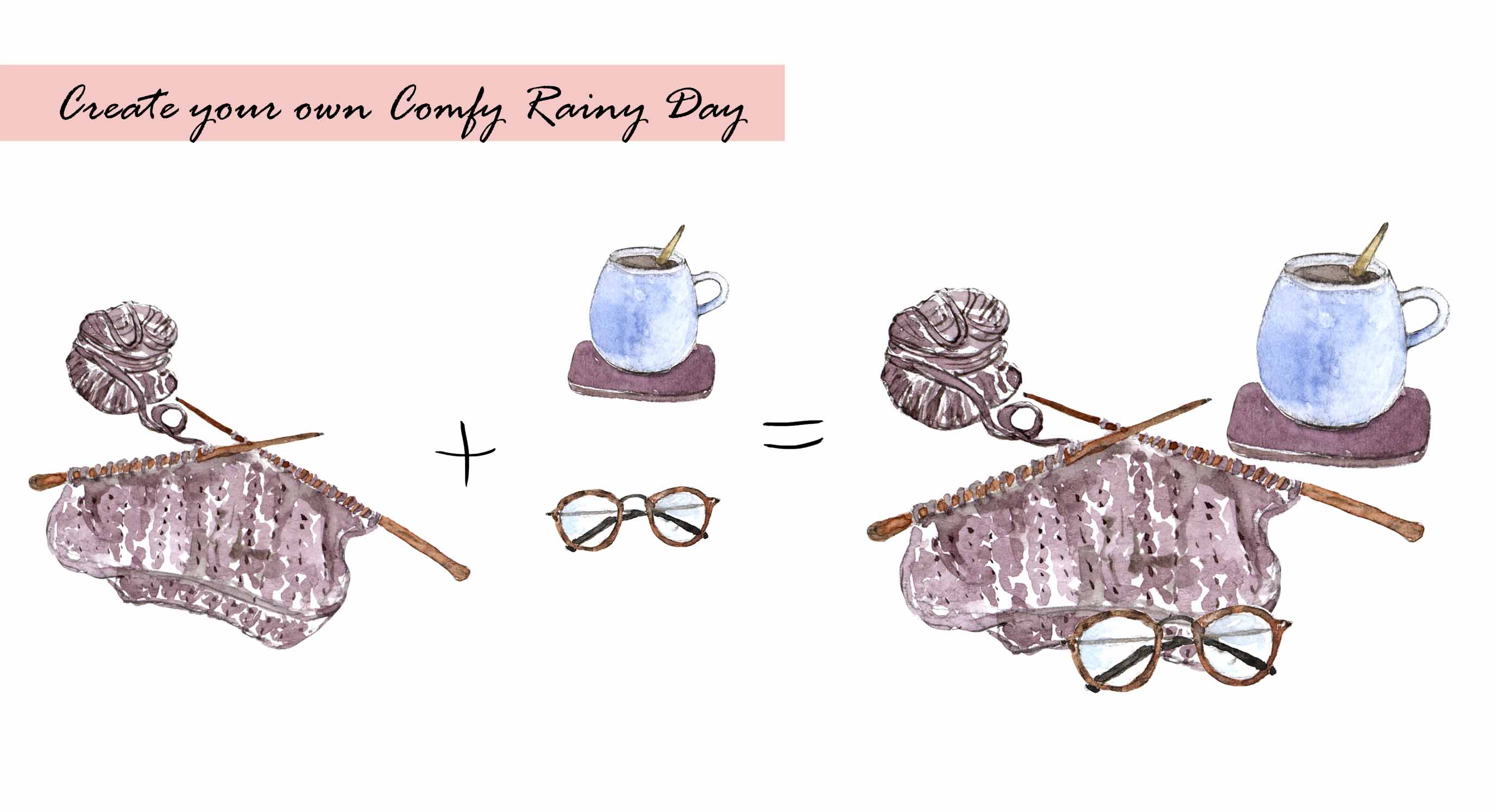 Rainy day Clipart Set
