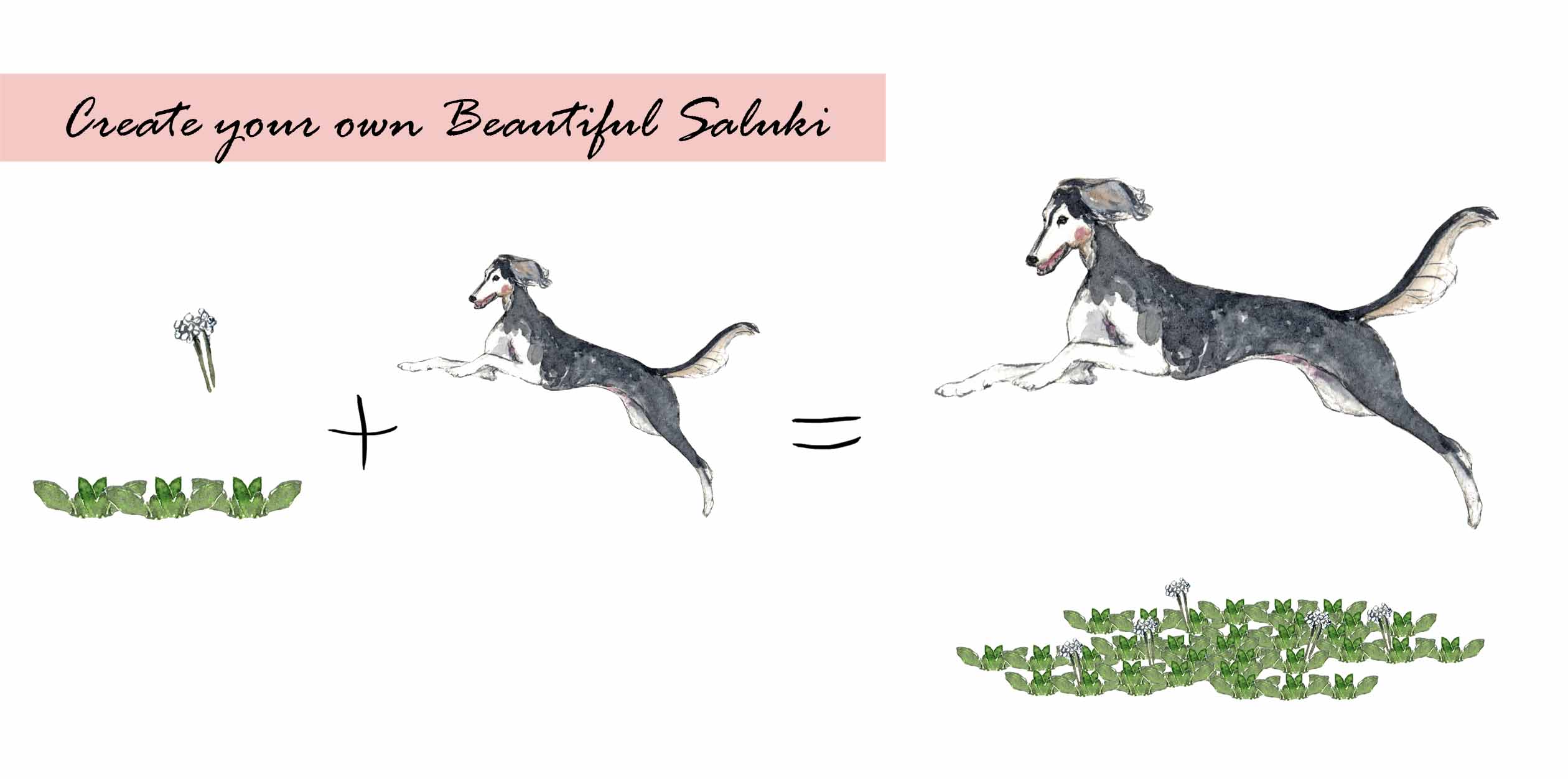Saluki Clipart Set