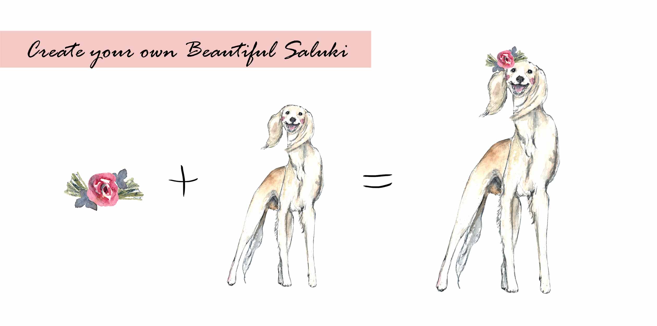 Saluki Clipart Set