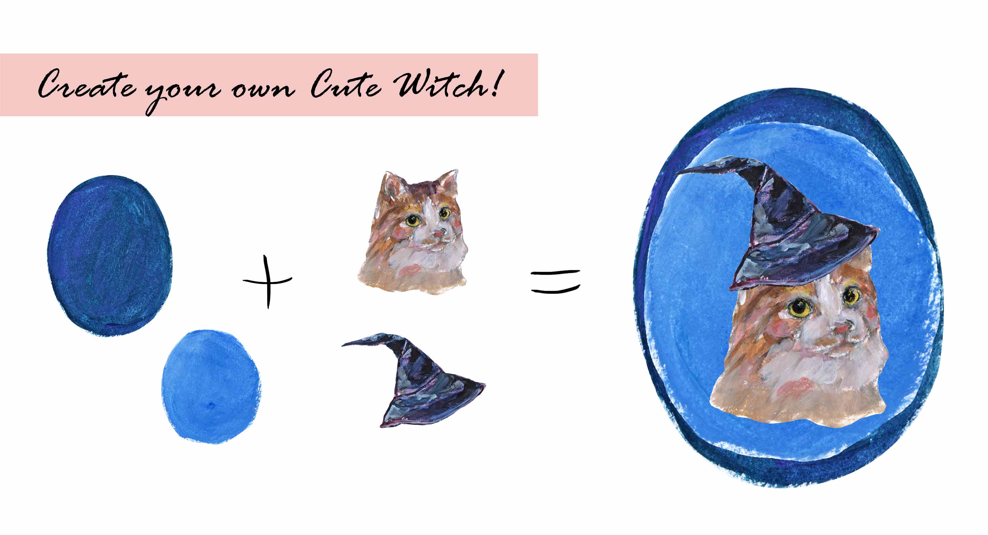 Cute Witch Clipart Set