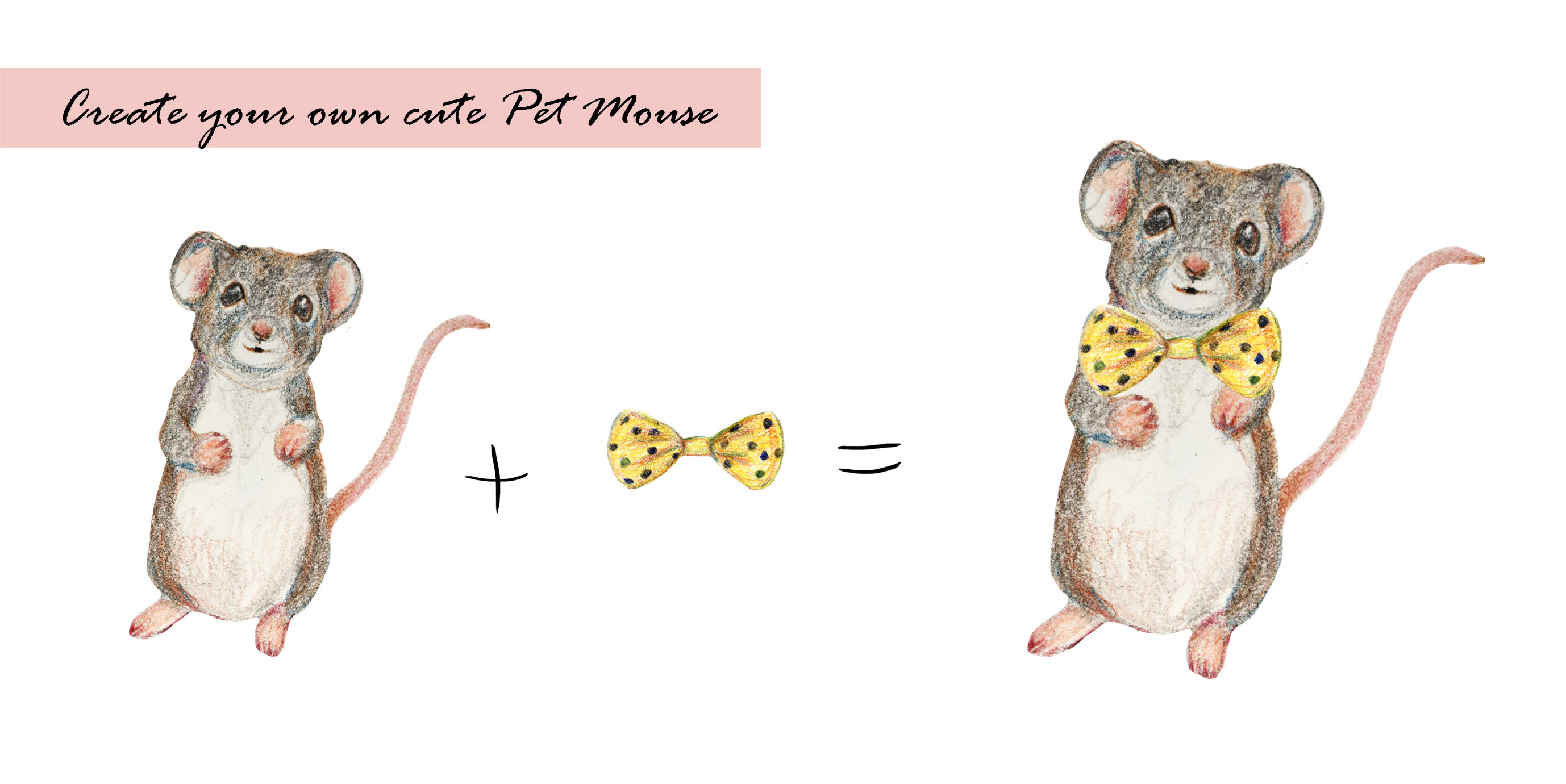 Pet Mouse Clipart Set