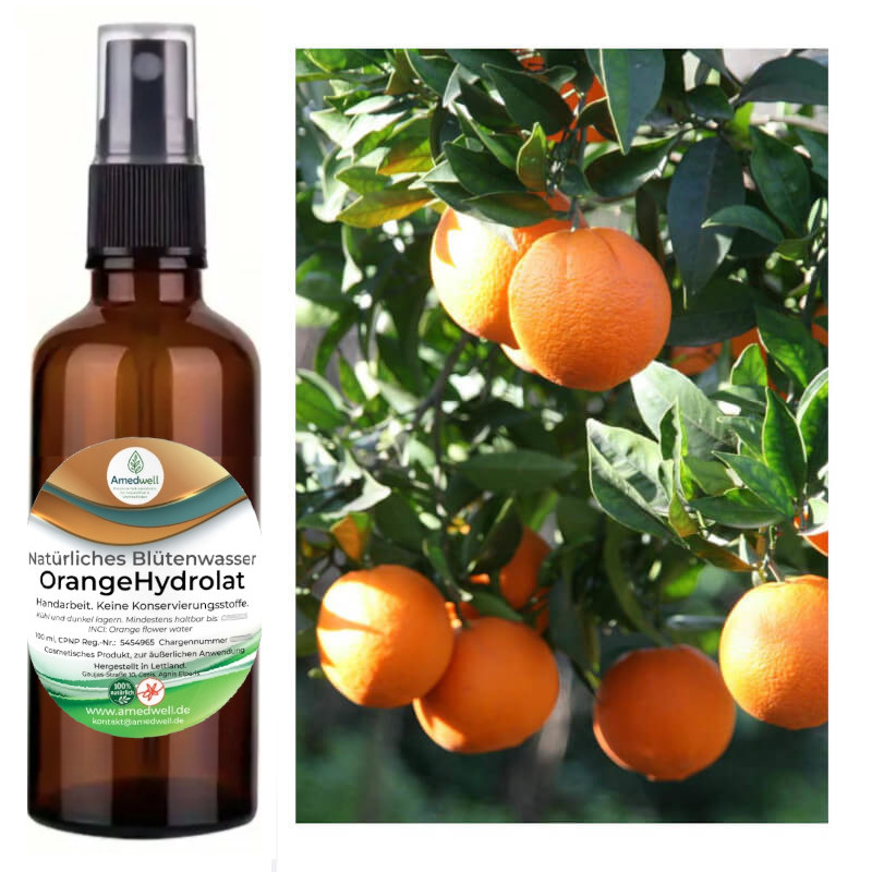 Natürliches Blütenwasser OrangeHydrolat. 100 ML.
