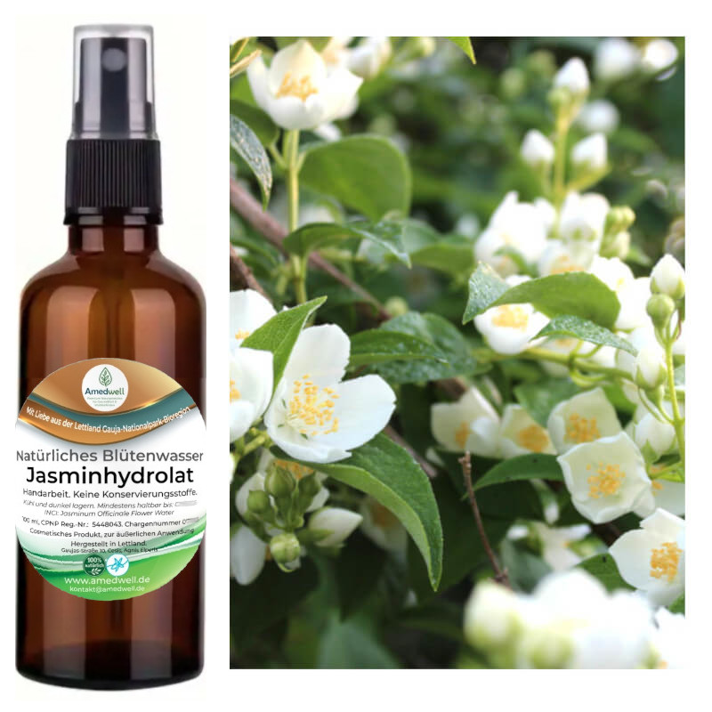 Natürliches Jasminblütenwasser – Hydrolat. 100 ML.